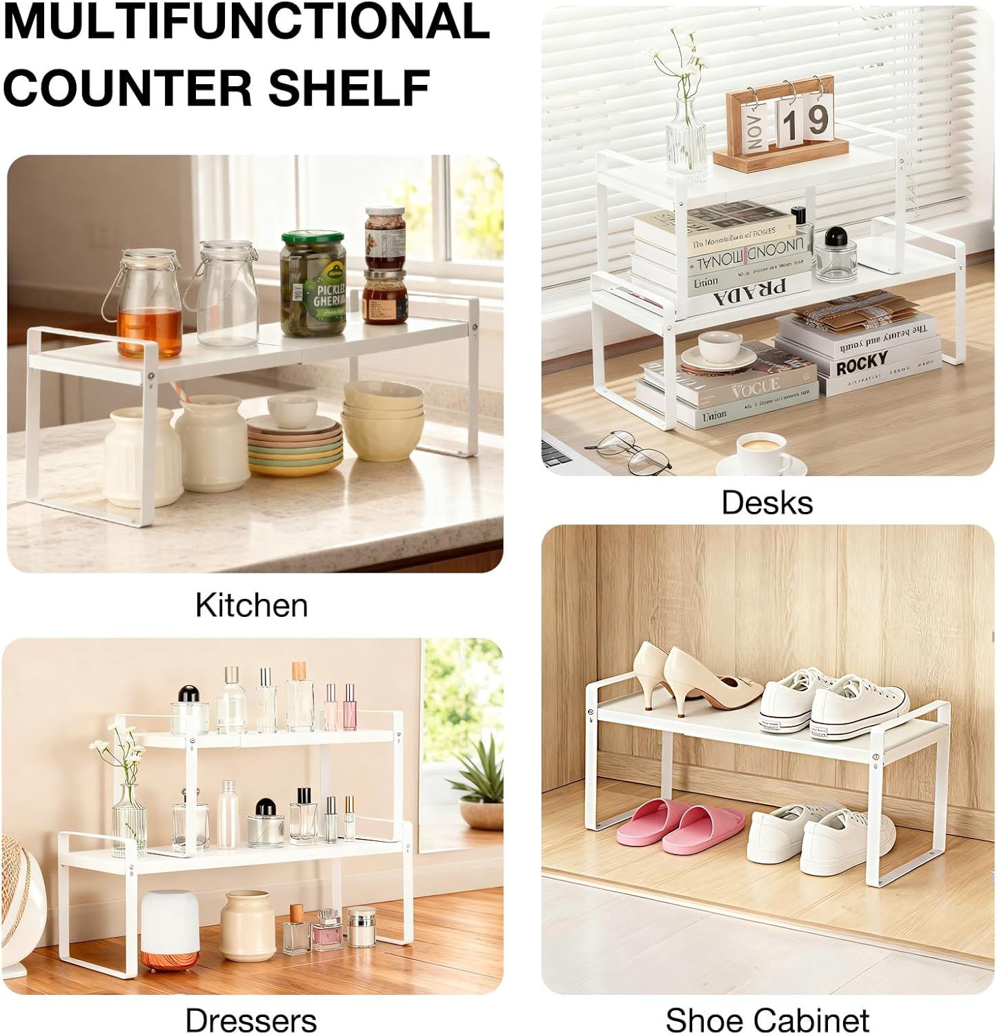 Thumbnail 6 de Cozary Scaffale da Cucina espandibile 37–63 cm