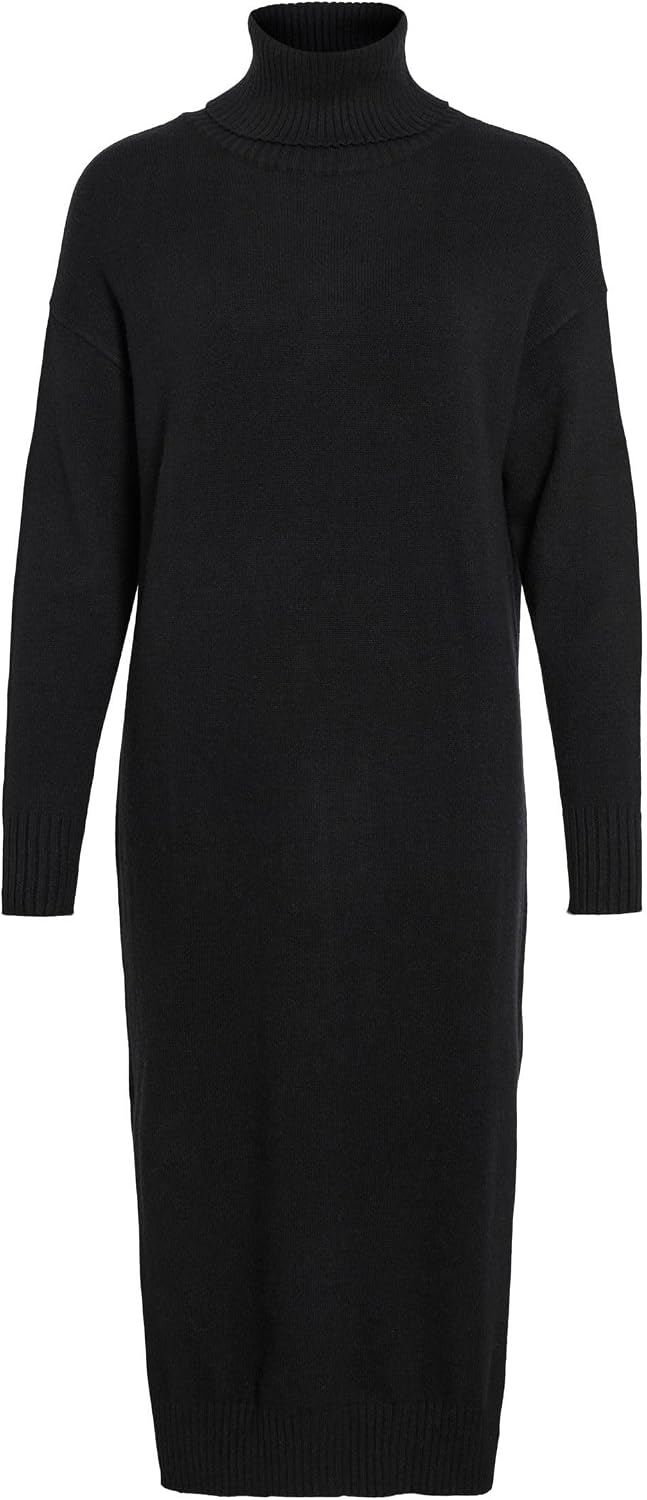 Detalle de Vila Viril Roll Neck L/S Midi Dress (Noos Dress) – Pack of 1