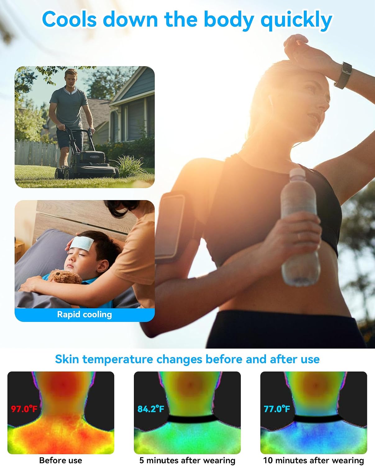 Thumbnail 4 de Neck Cooling Tube Wraps Ice Ring Neck Cooler