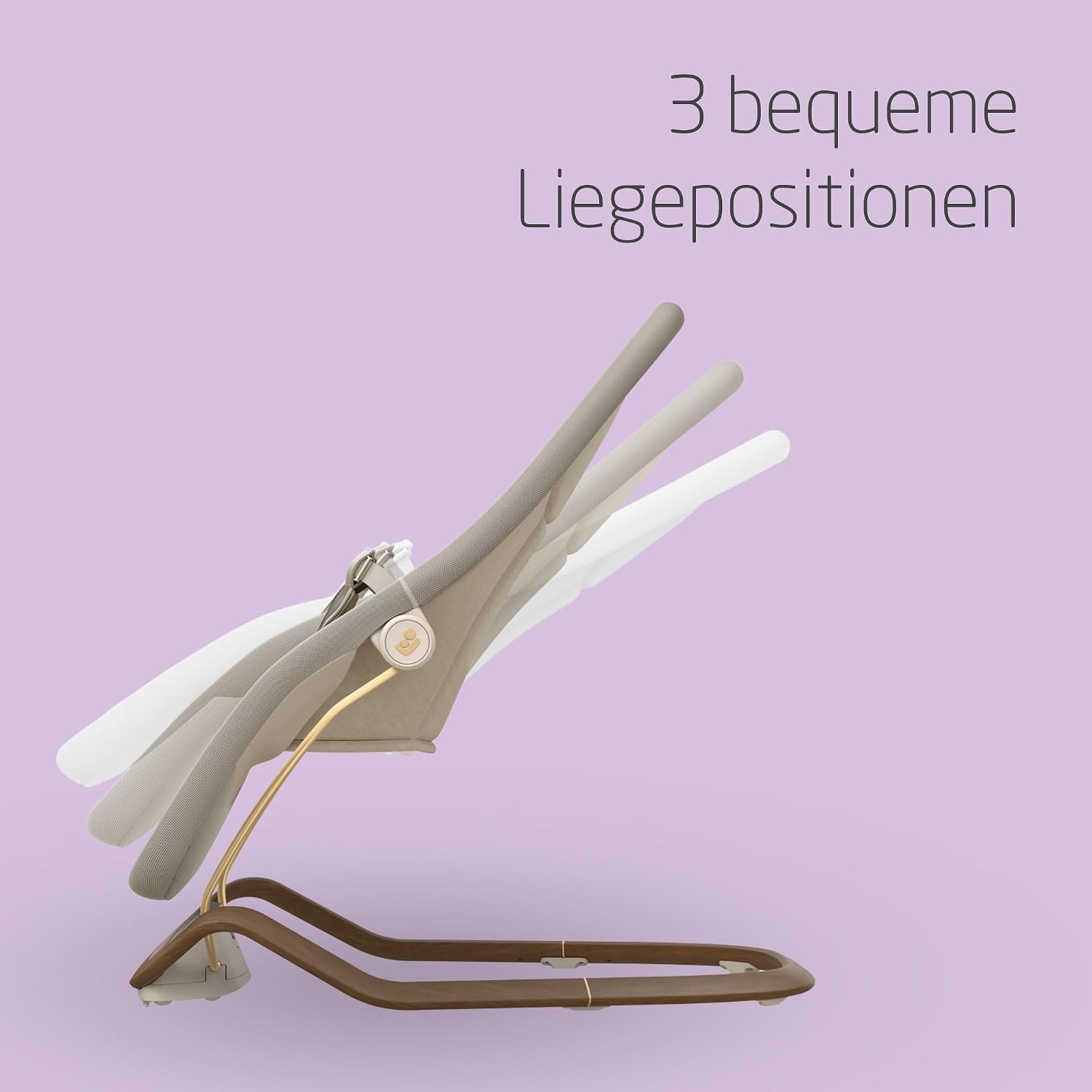 Detalle de Maxi-Cosi Dove Babywippe – leichte, zusammenklappbare Schaukel für 0–15 kg
