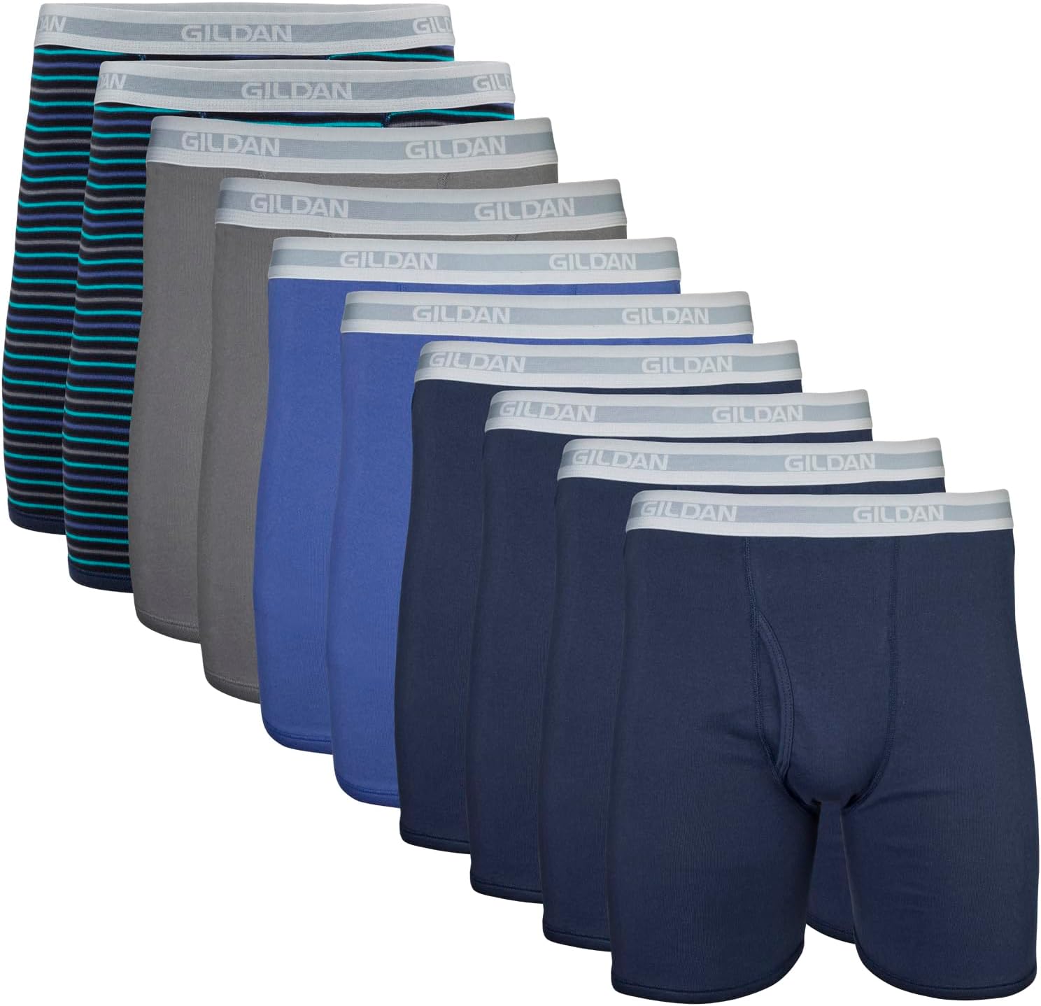 Thumbnail 6 de Gildan Mens Underwear Boxer Briefs, Multipack – Practical Comfort for Everyday Wear
