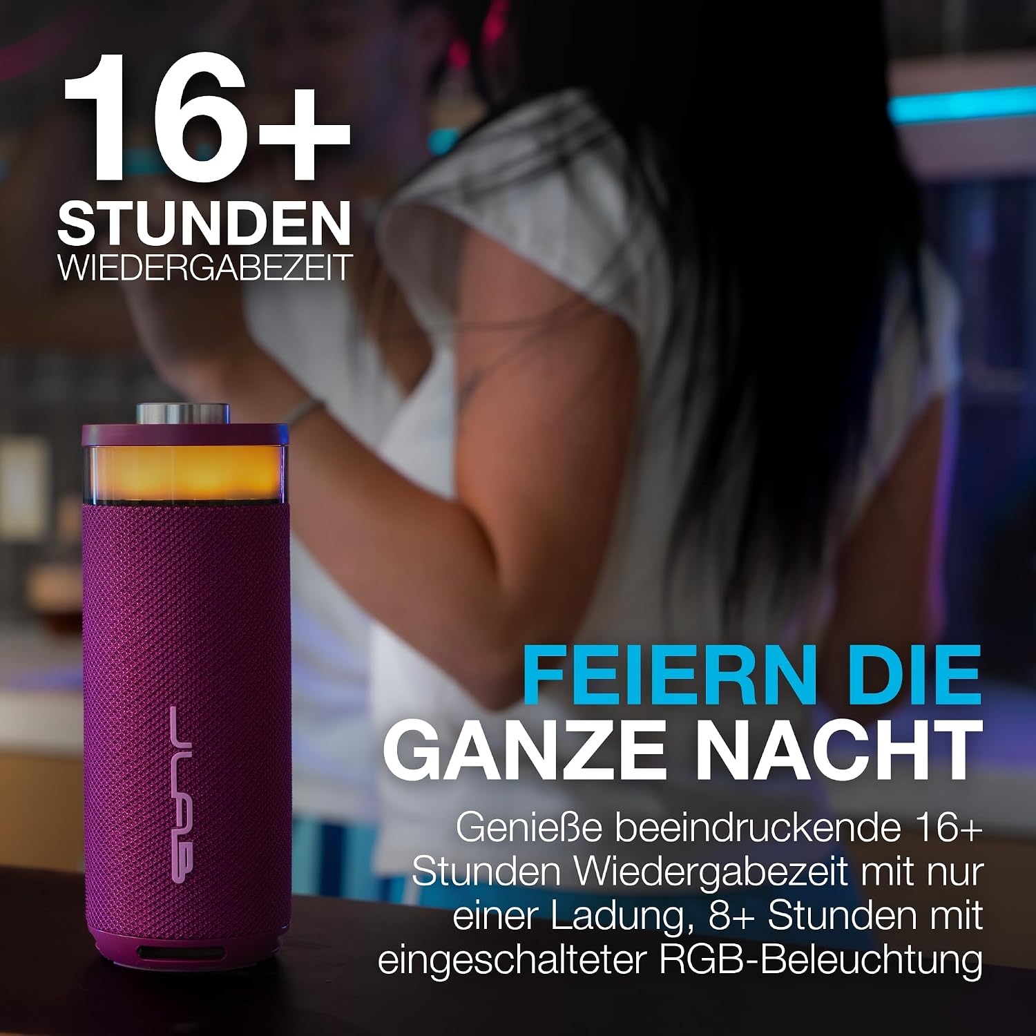 Detalle 2 de JLab Go Party Bluetooth Lautsprecher 10W