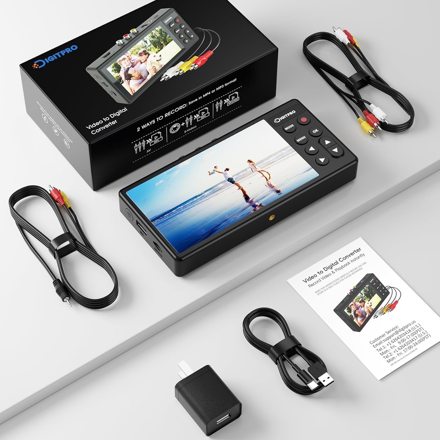 Thumbnail 6 de DigitPro VHS to Digital Converter 1080P 5”