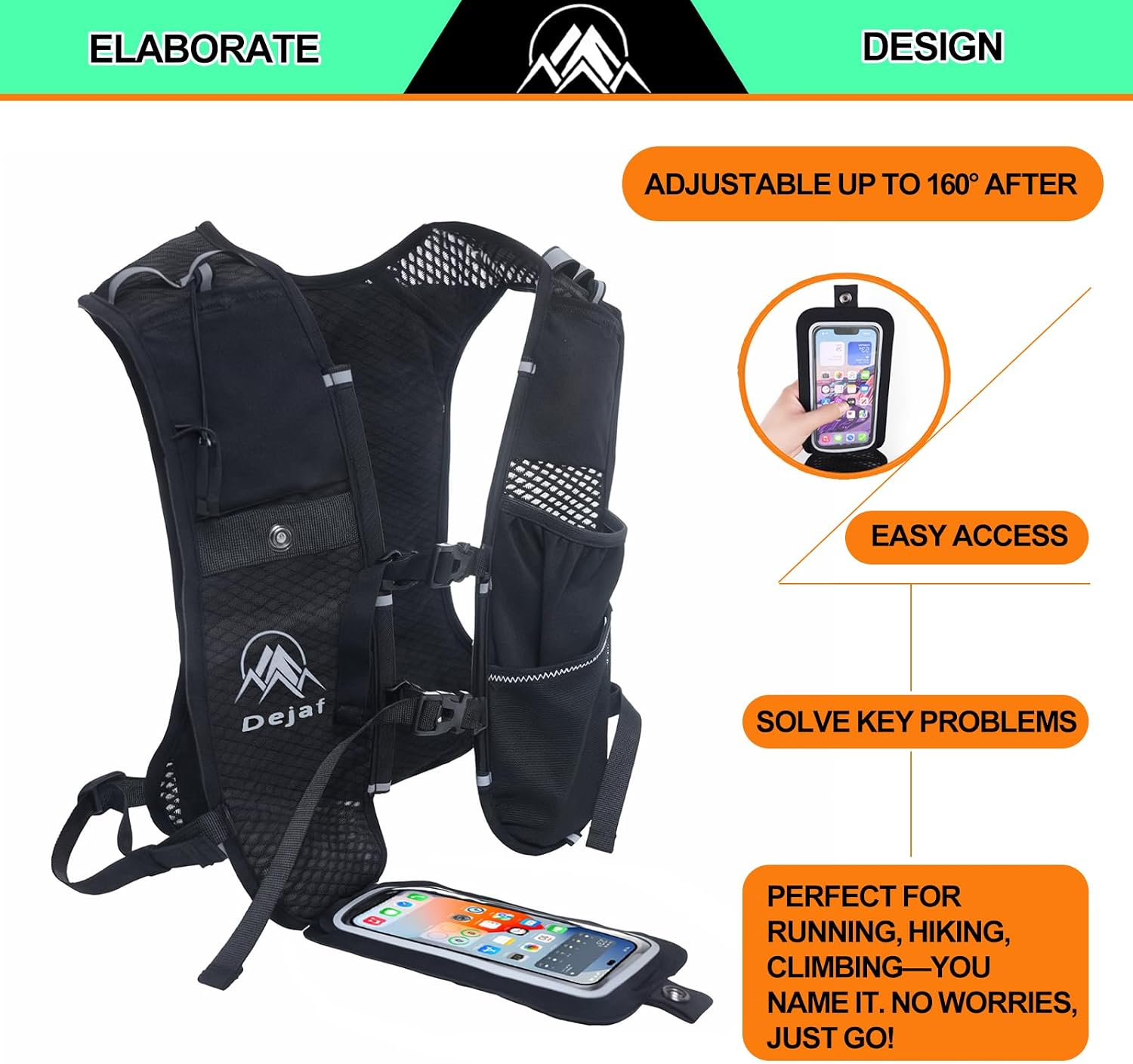 Detalle 2 de Running hydration vest 194 g
