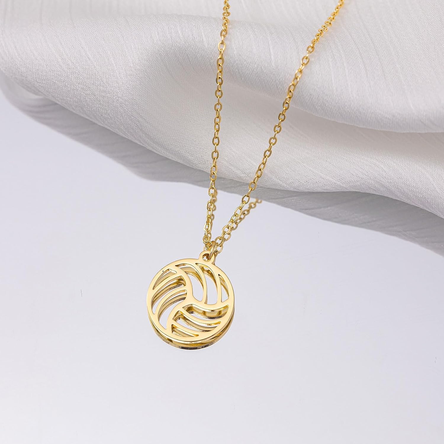 Thumbnail 6 de HANLI 14K Gold Plated Necklace for Women – Dainty Pendant with 16.5" + 2" Extender