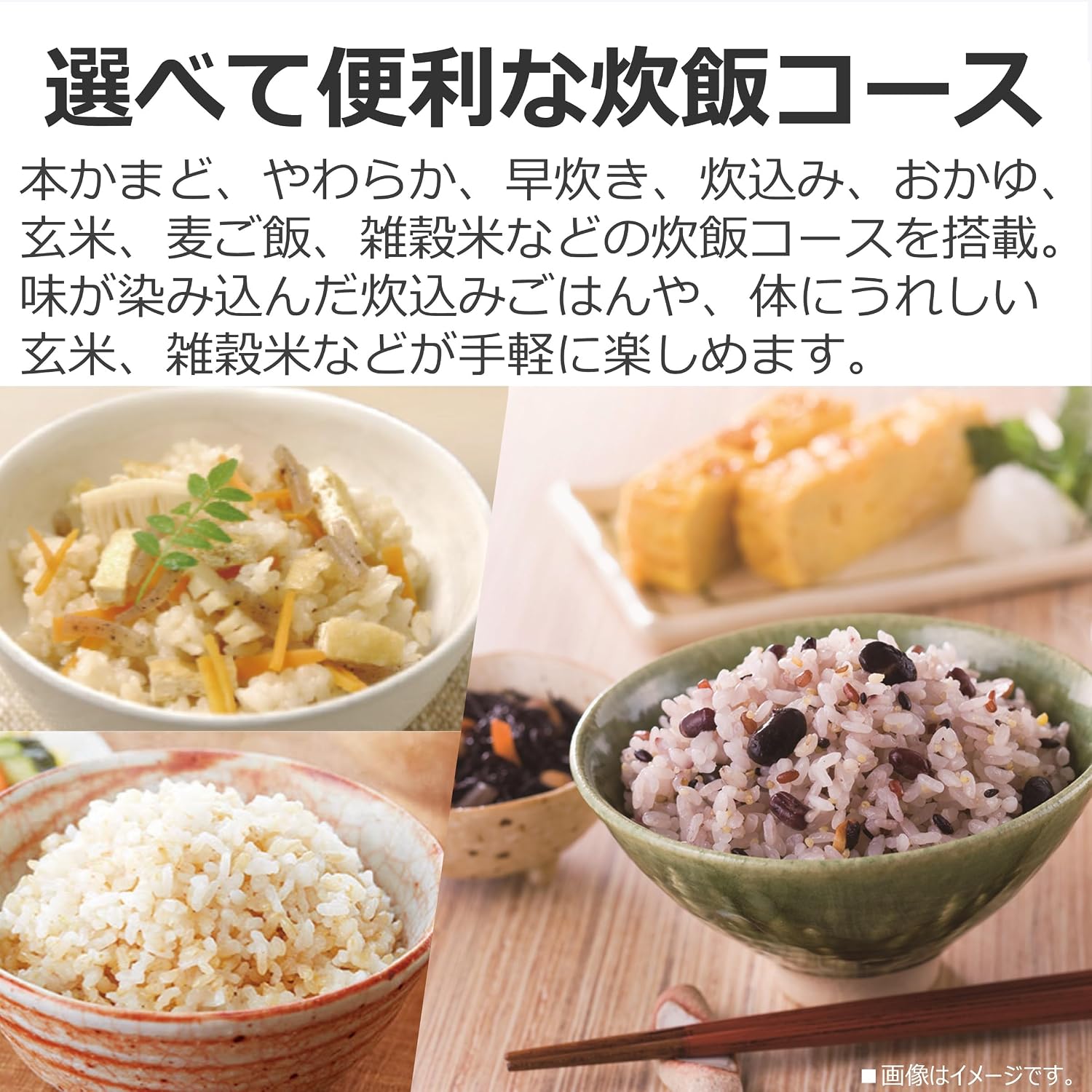 Detalle 2 de 東芝 RC-10HR(W) 5.5合炊きIH炊飯器 備長炭ダイヤモンド釜・多彩な炊飯コース