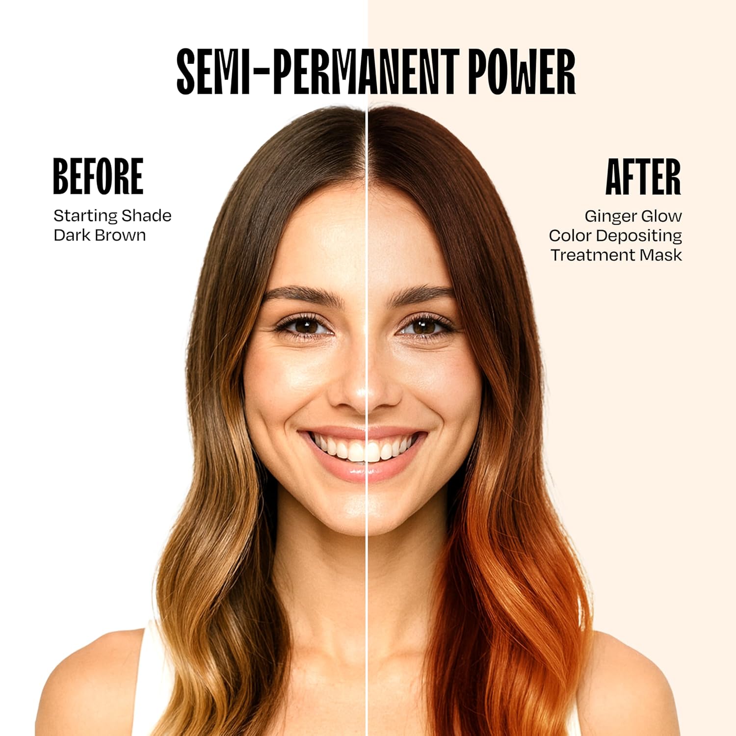 Detalle 2 de Overtone Semi Permanent Hair Color Conditioner, Ginger Glow (8 oz) – Nourishing, Damage-Free Color Depositing Mask