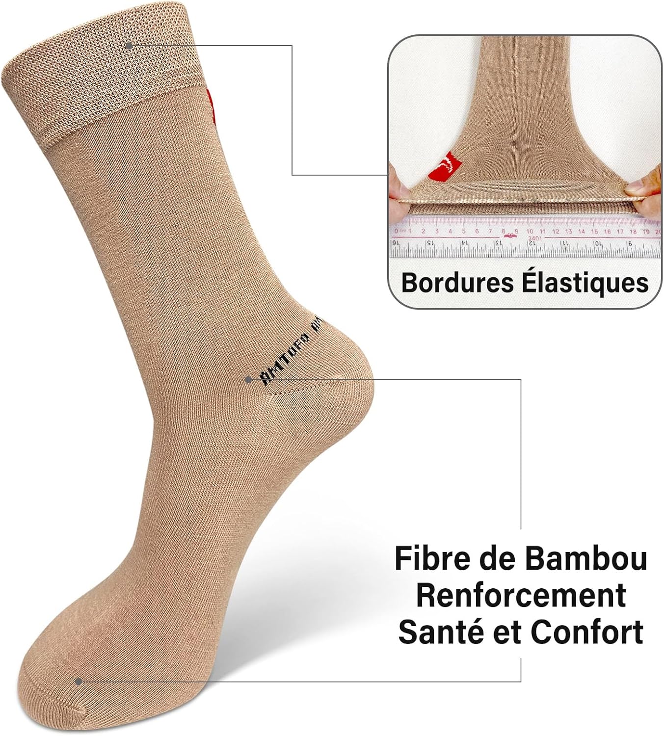 Thumbnail 3 de LOFIR Chaussetettes Bambou pour Homme Femme 6 Paires