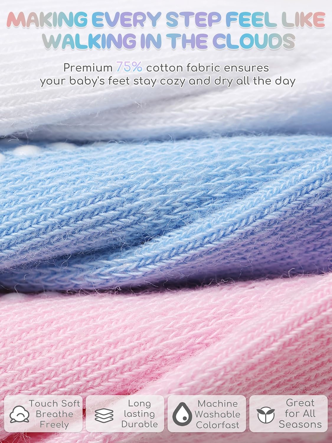 Thumbnail 4 de Aroveea Baby Toddler Socks 12 Pack
