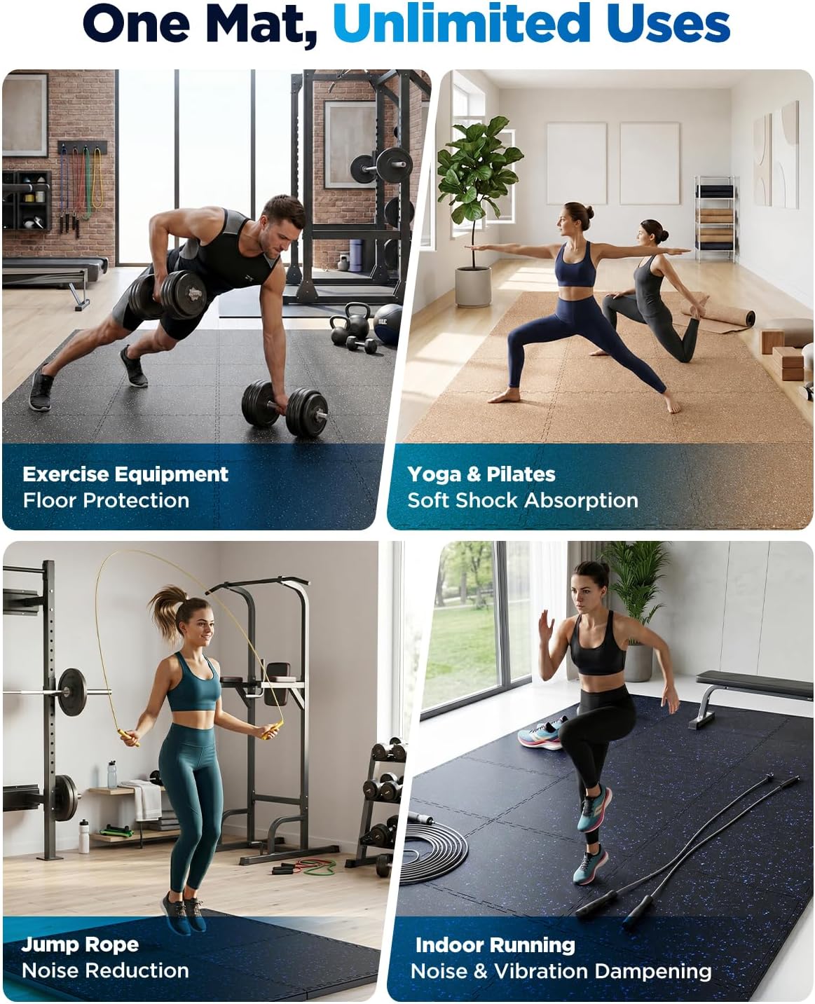 Detalle de Vivaluz Gym Flooring 0.6-Inch Thick