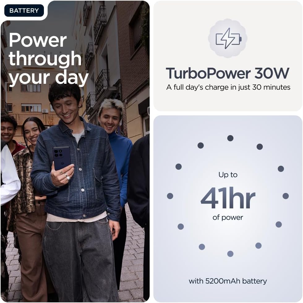 Detalle de Motorola G86 8+256 Spellbound with Co2 offset — rugged design, bright display and solid battery