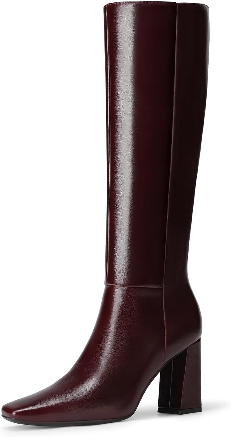 Detalle de DREAM PAIRS Knee-High Boots with 3.34-Inch Block Heel