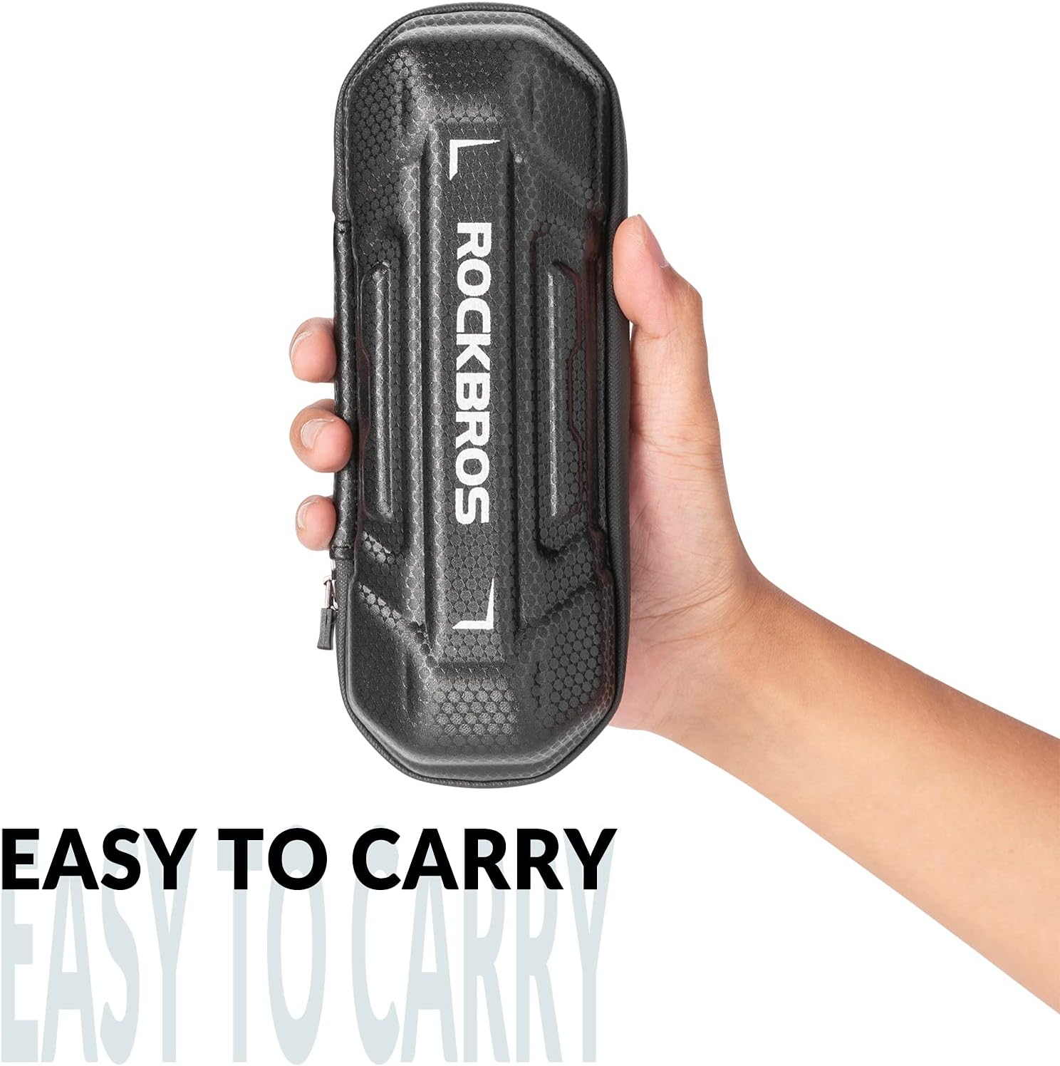 Detalle de ROCKBROS Kit di riparazione per accessori bici con mini pompa, borsa organizer e strumenti portatili