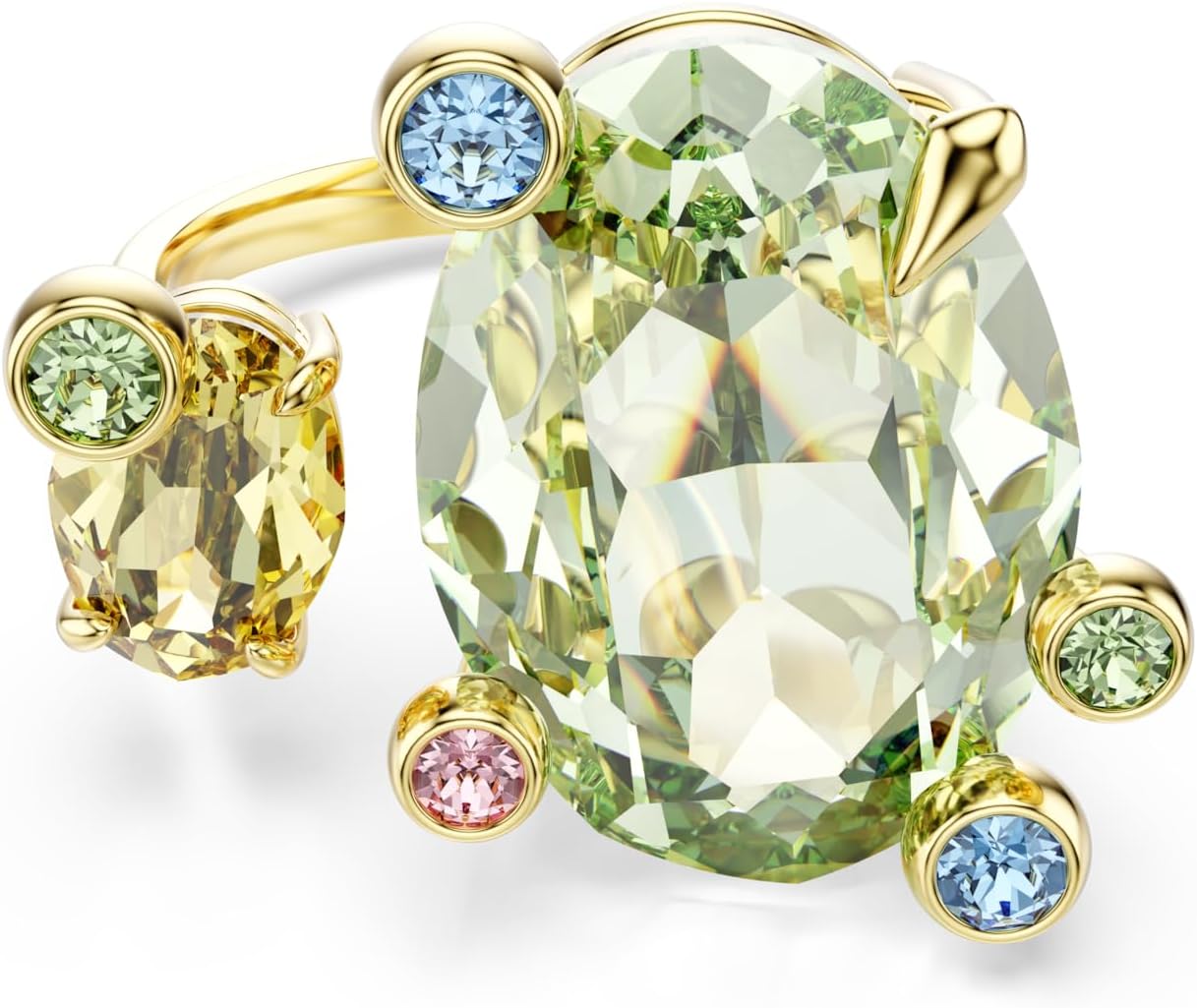 Swarovski Anillo Verde y Amarillo