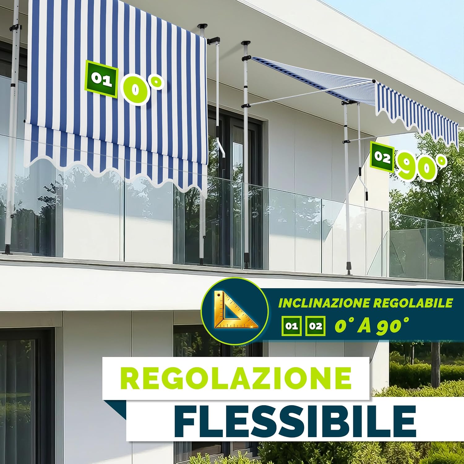 Detalle 2 de Tillvex Tenda da Sole a Bracci 150cm