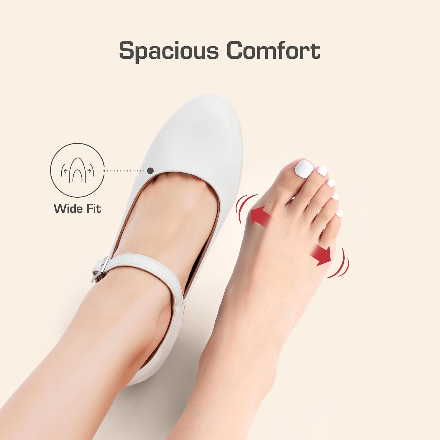 Thumbnail 6 de DREAM PAIRS EDENIA Women’s Mary Jane Chunky Low Block Heels with Adjustable Ankle Strap