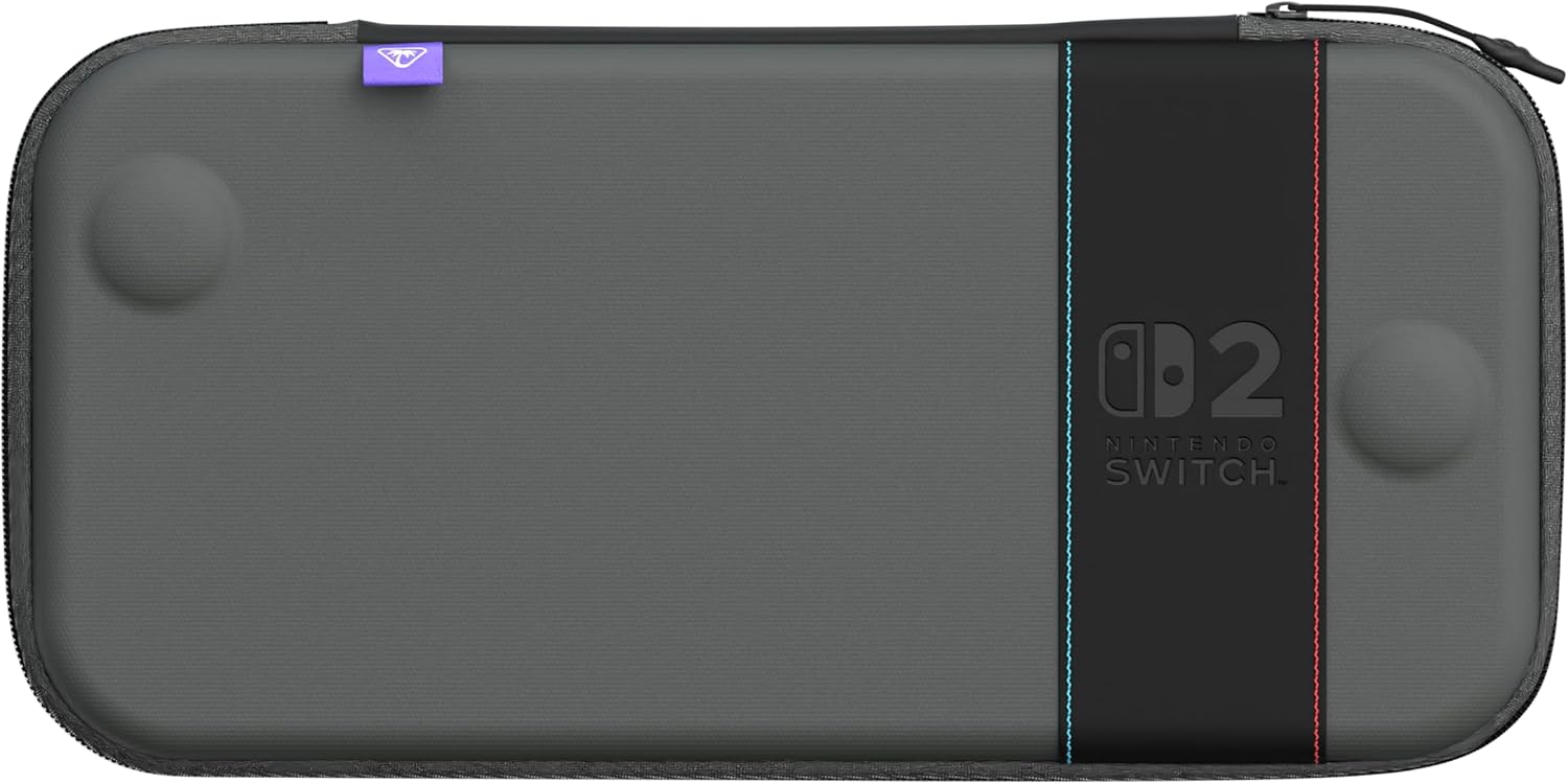 Detalle de Turtle Beach PlayTrek Custodia aderente Charcoal Black per Nintendo Switch 2