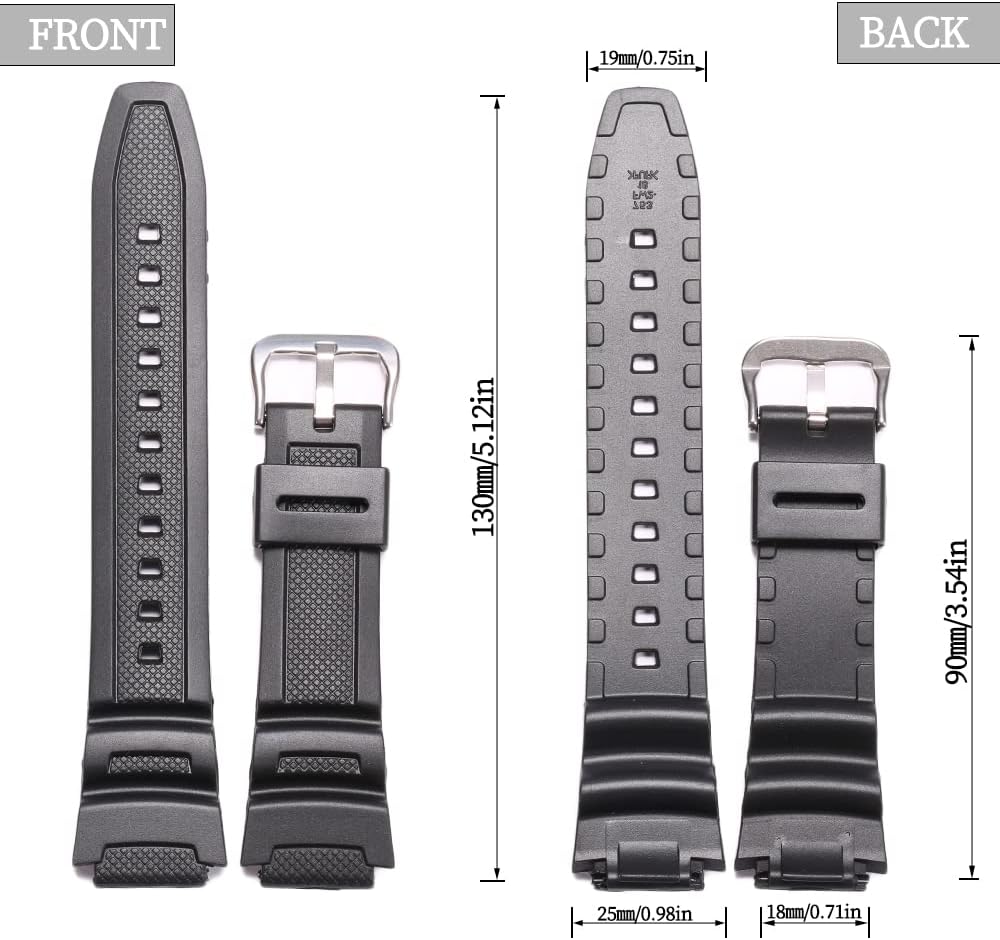 Detalle 2 de Resin Armband kompatibel mit Casio 18 mm