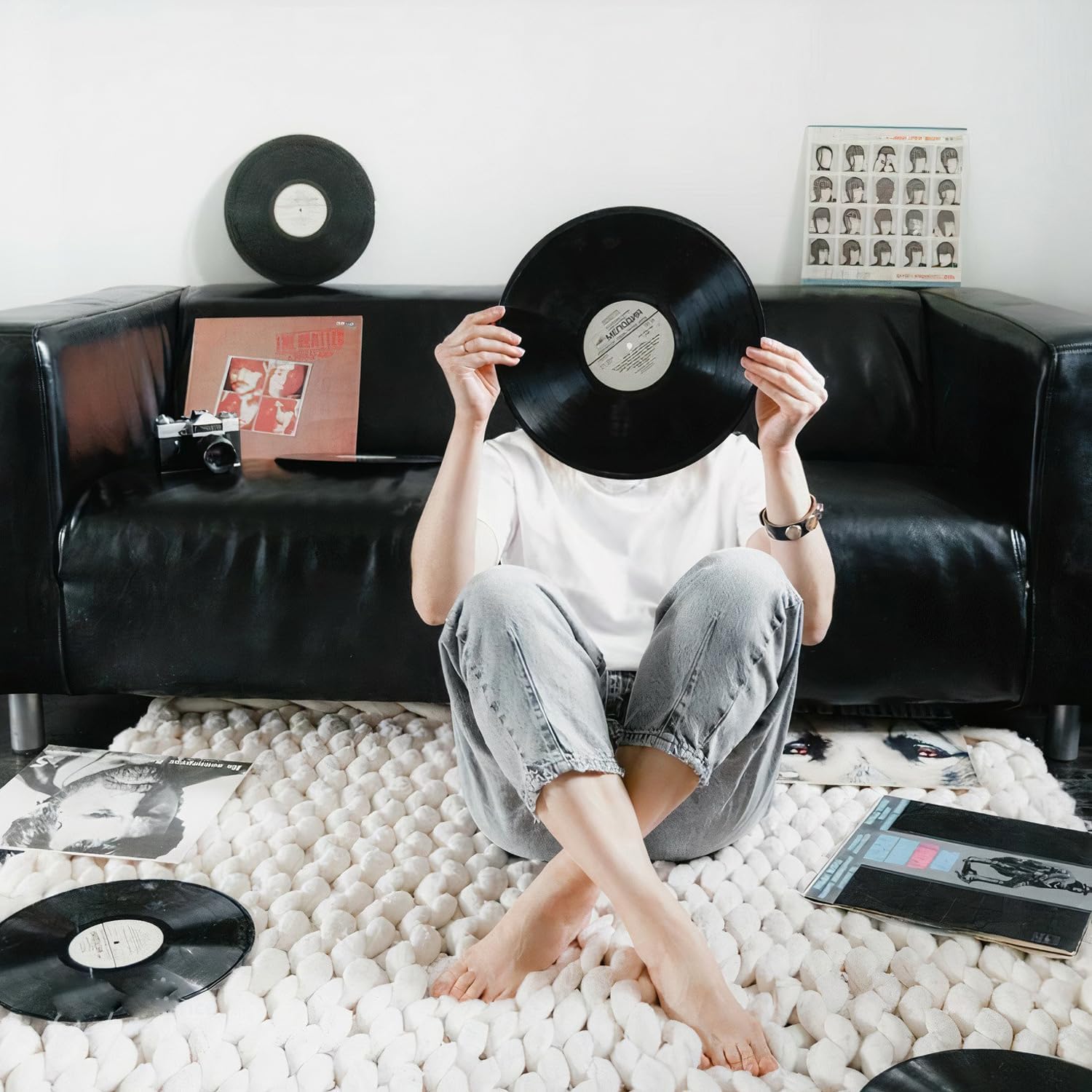 Thumbnail 6 de FYDEE Tourne-Disque platine vinyle 3 vitesses 📀