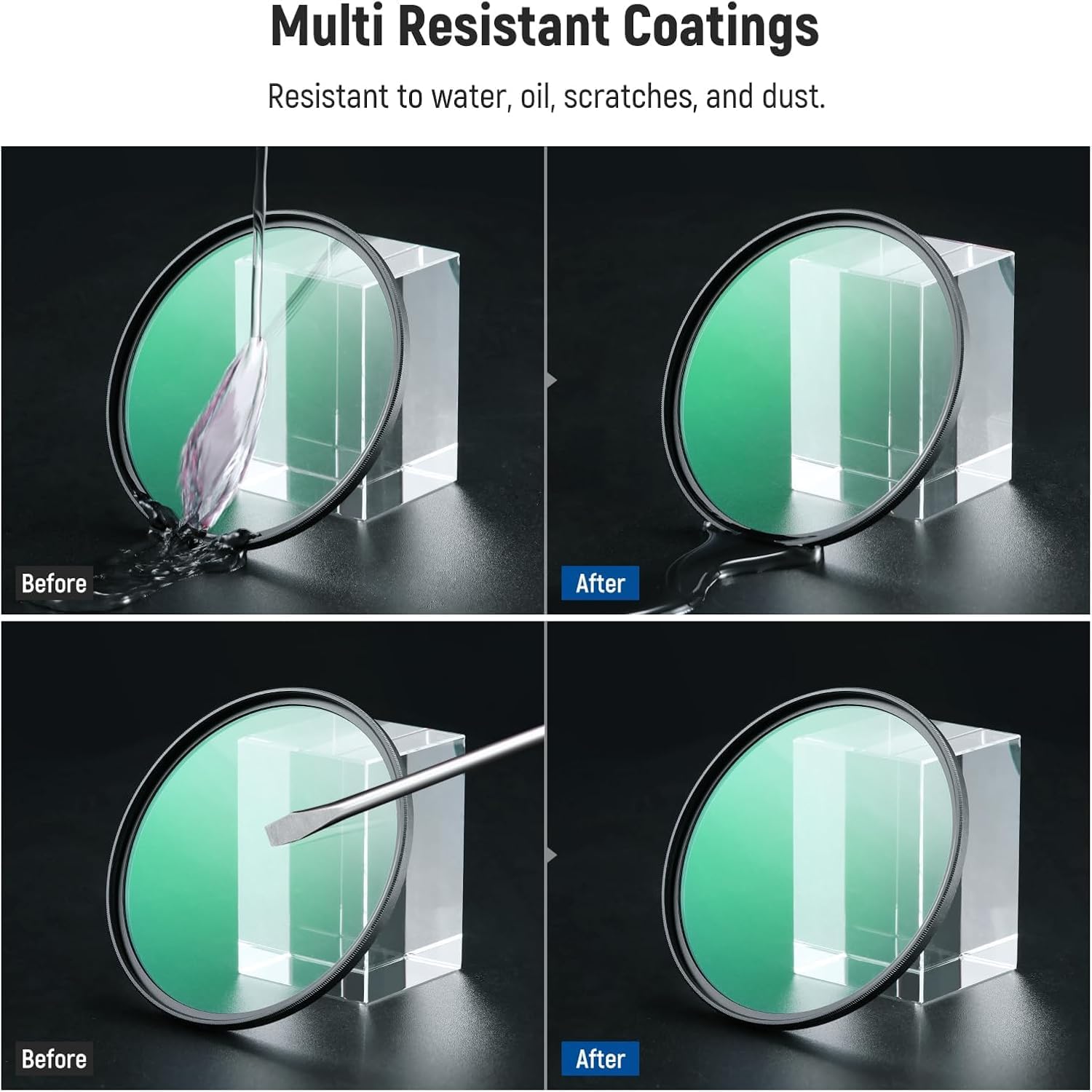 Thumbnail 6 de NEEWER 72mm Black Diffusion Lens Filter Set (1/4 & 1/8) for dreamy portrait looks