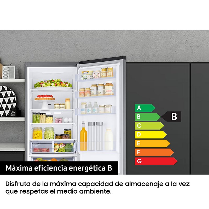 Thumbnail 2 de Samsung RB38T607BS9 Frigorífico Combi 387 L