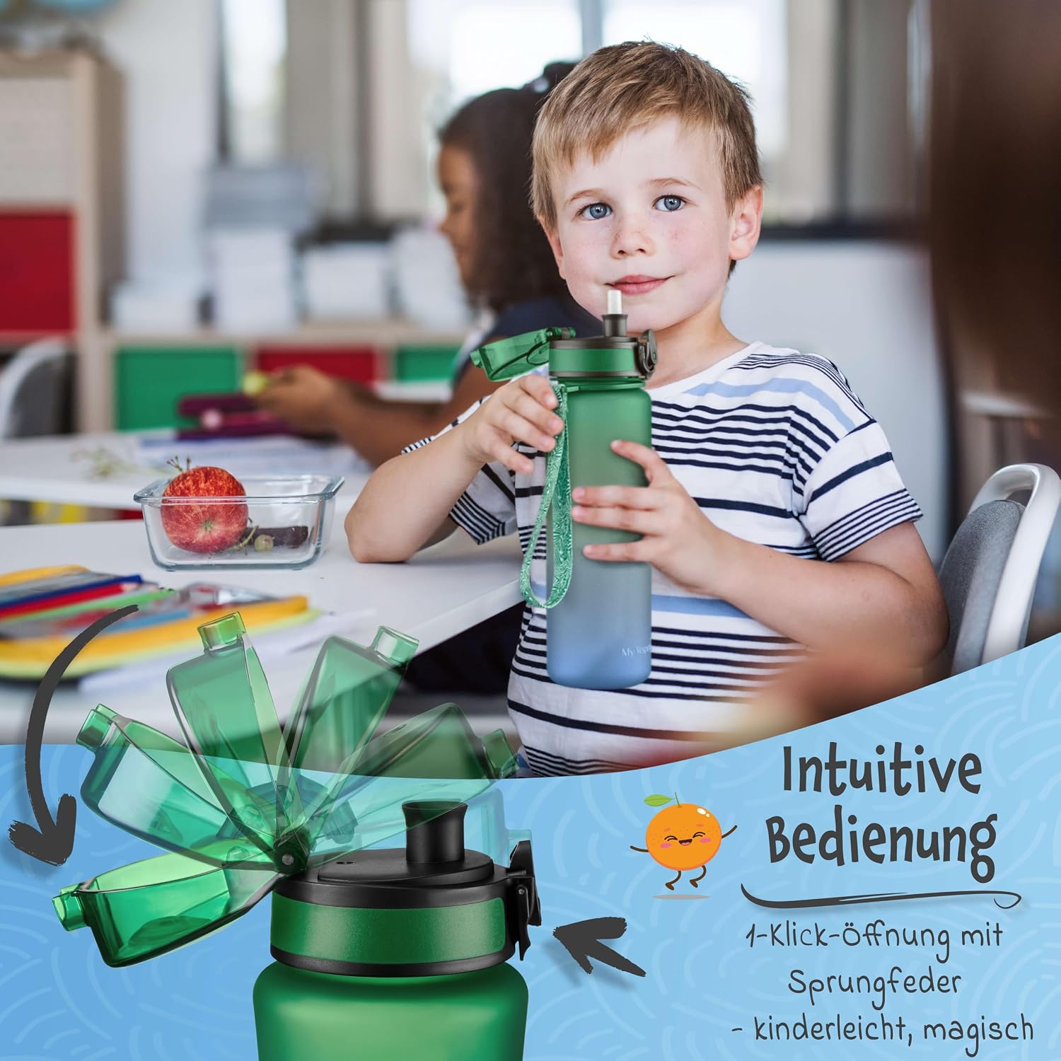 Thumbnail 4 de My Vesperbox Trinkflasche Kinder 500ML – auslaufsicher, BPA-frei, inkl. Ersatzdichtung