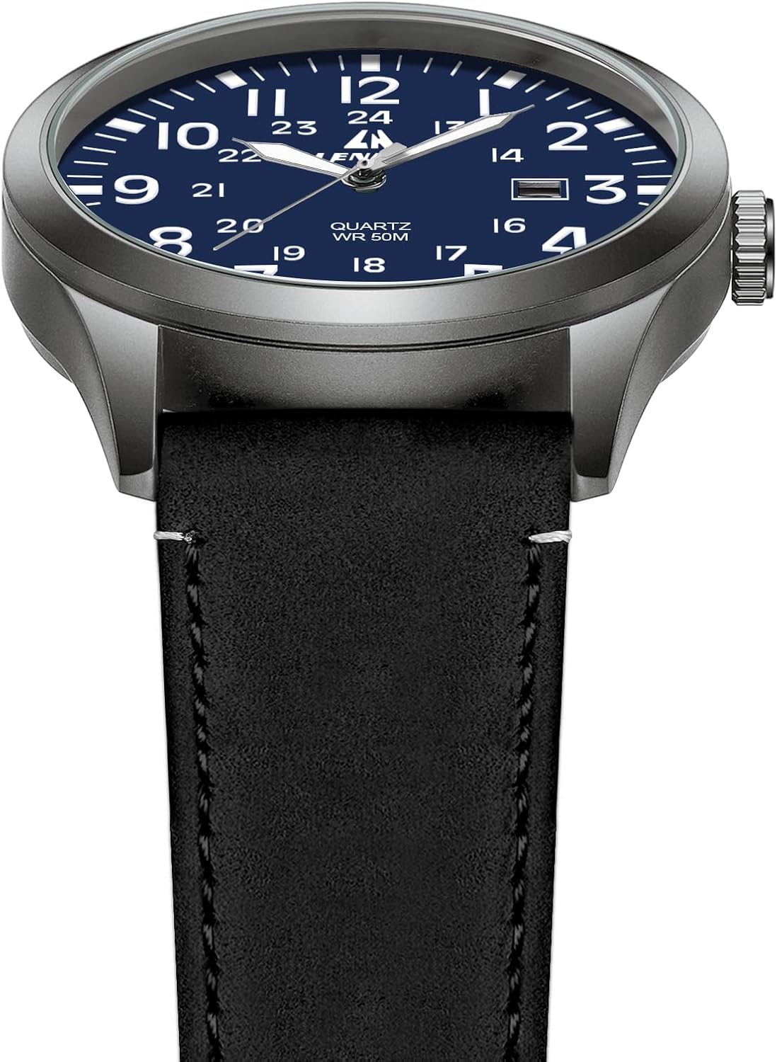 Thumbnail 3 de LN LENQIN Herren Militär-Uhr mit Analog-Quarz, Datumsanzeige & 30M Wasserdichtheit