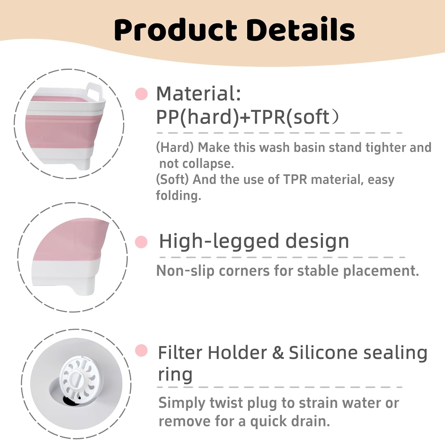 Thumbnail 3 de GIMWA Collapsible Wash Basin 2.4 Gallons