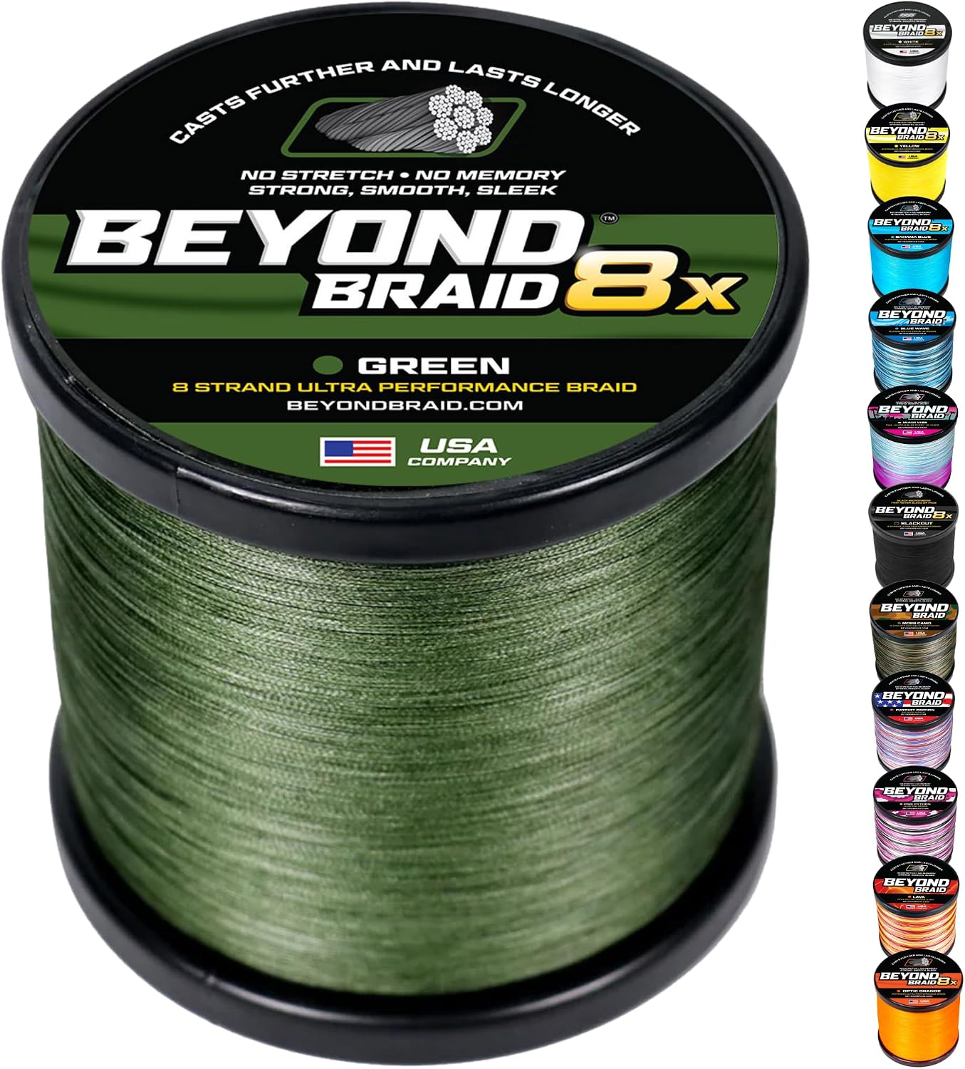 Detalle de Beyond Braid Braided Fishing Line – Super Strong, Abrasion Resistant, No Stretch