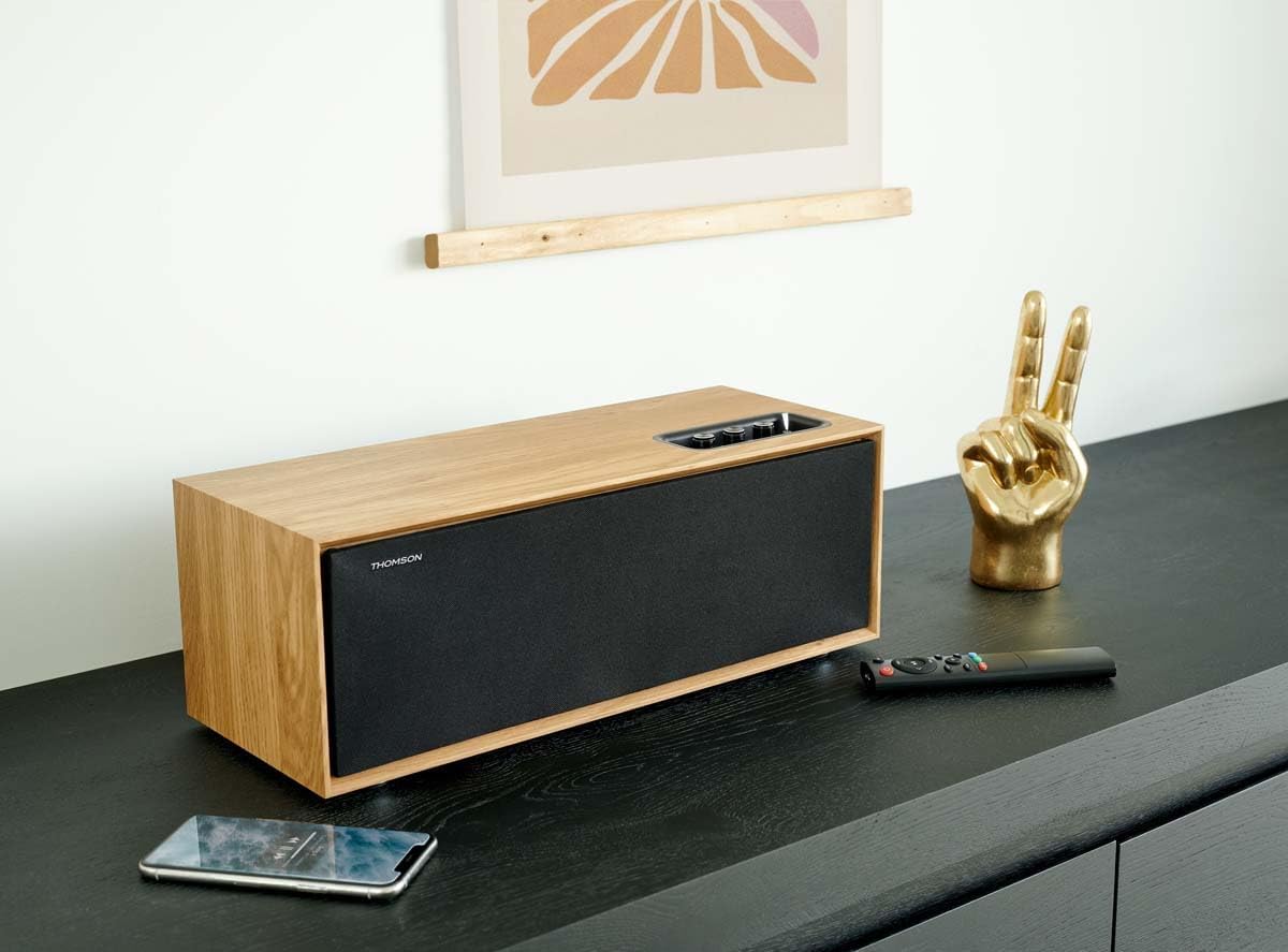 Thumbnail 4 de THOMSON WS702 casse residenziali in legno con Bluetooth 5.0, 150W e ingressi RCA/ottico/USB