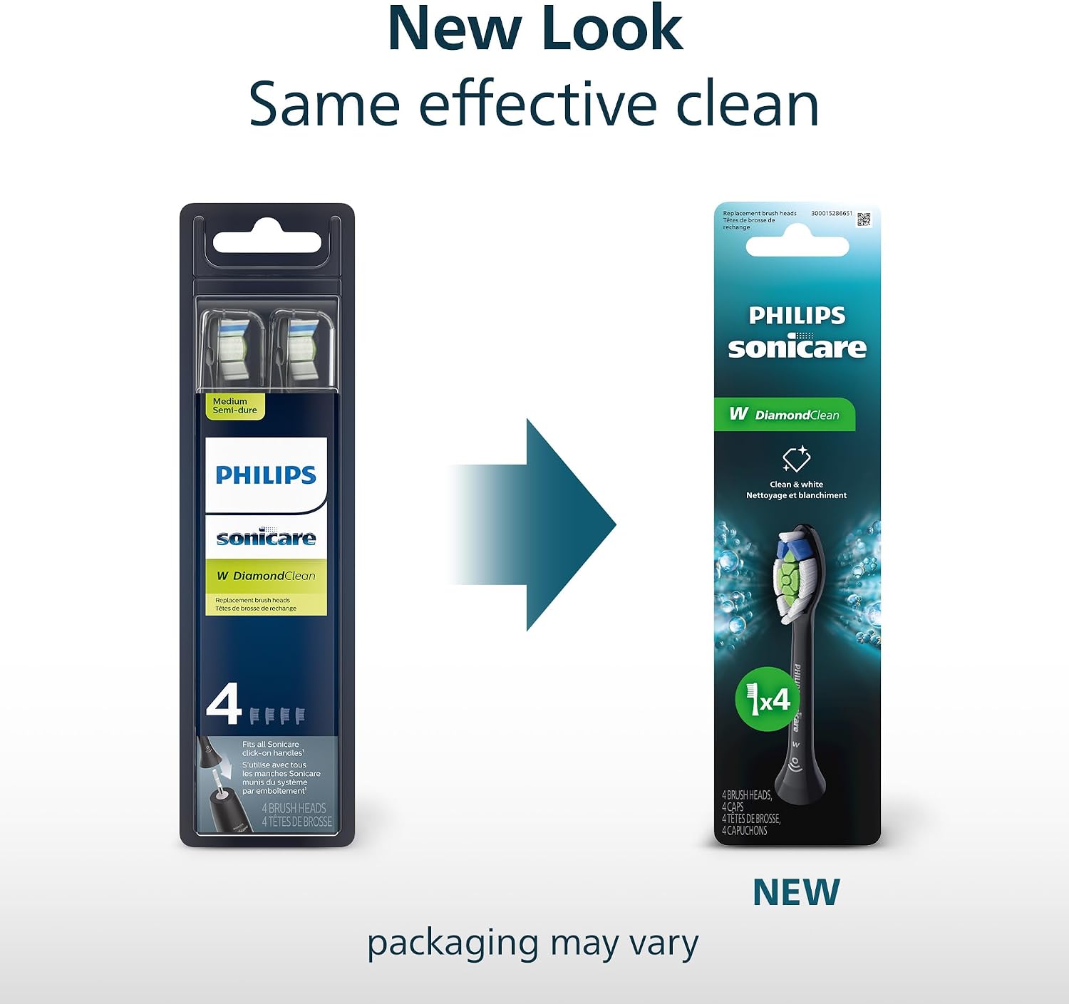 Detalle 2 de Philips Sonicare W DiamondClean Heads 4 Black HX6064/95