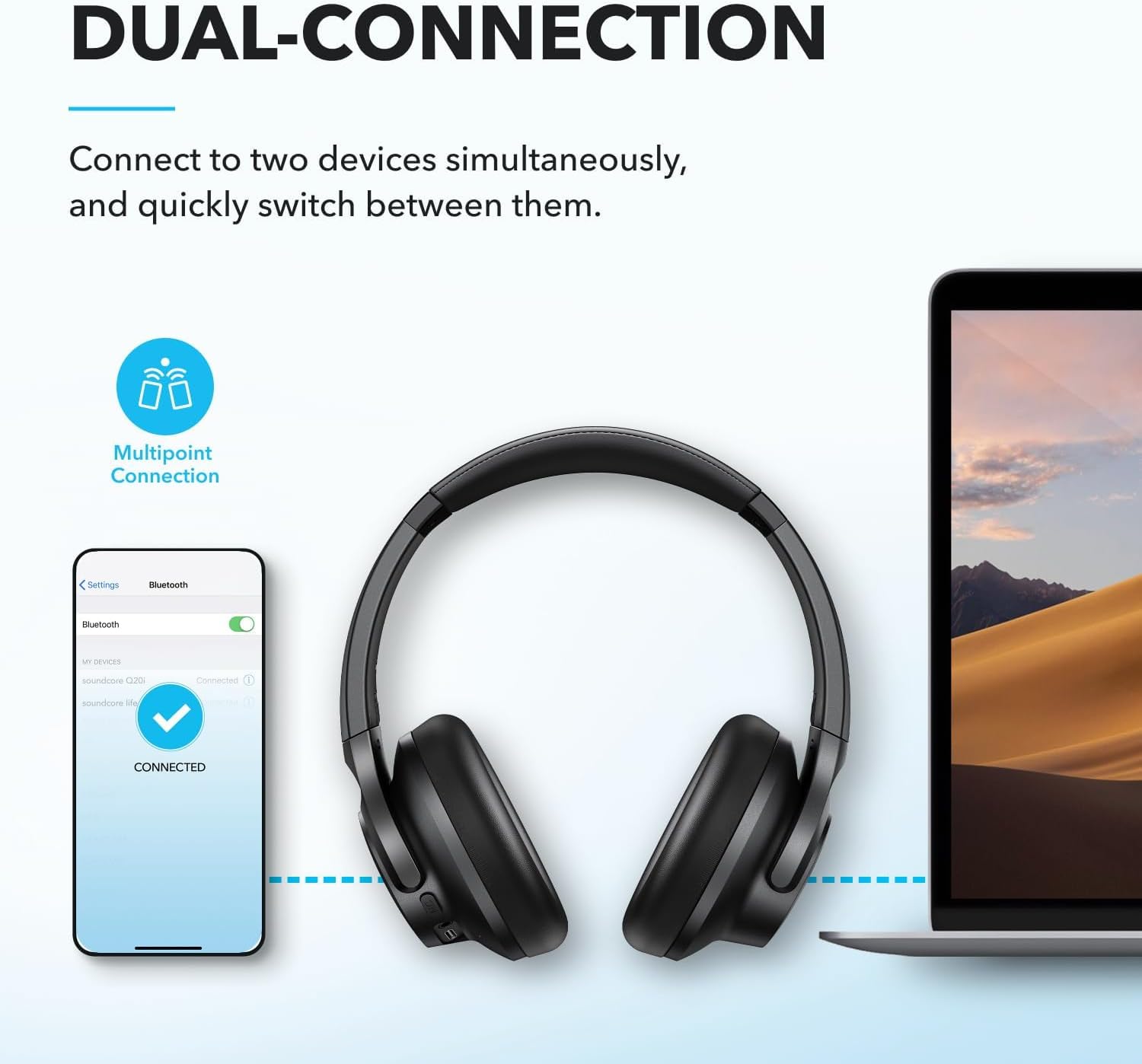 Thumbnail 6 de Soundcore Q20i 40H ANC Wireless Headphones