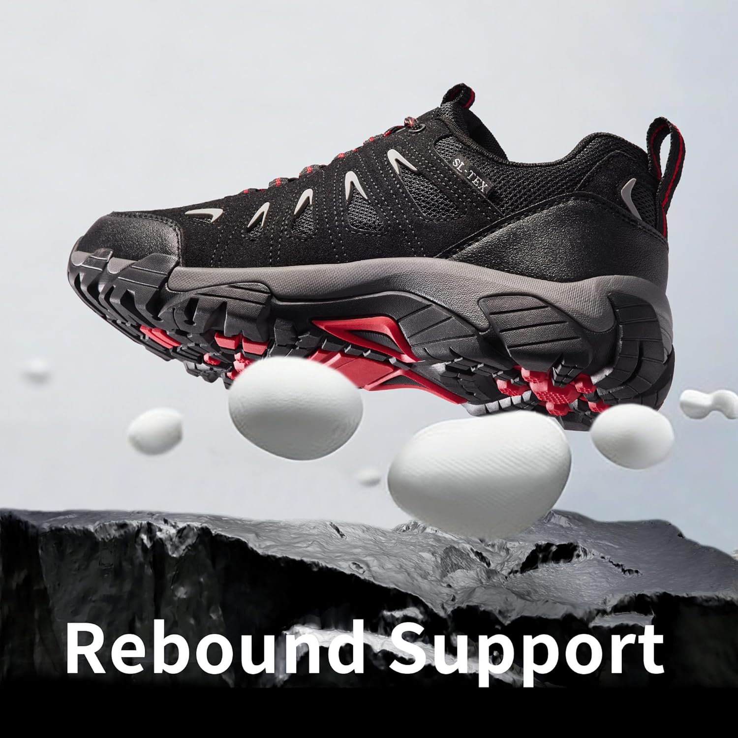 Detalle 2 de SHULOOK Men's Waterproof Hiking Shoes: Lightweight, Breathable, All-Terrain Ankle Boots