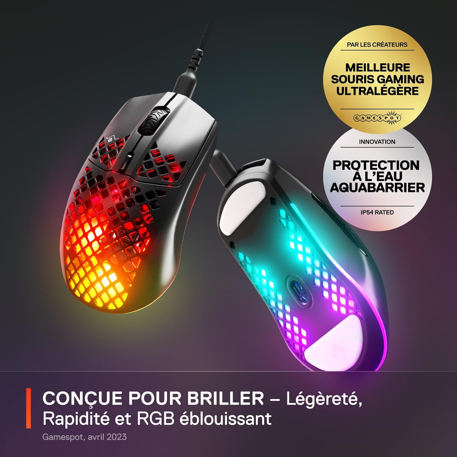 Thumbnail 1 de SteelSeries Aerox 3 Souris gaming ultralégère