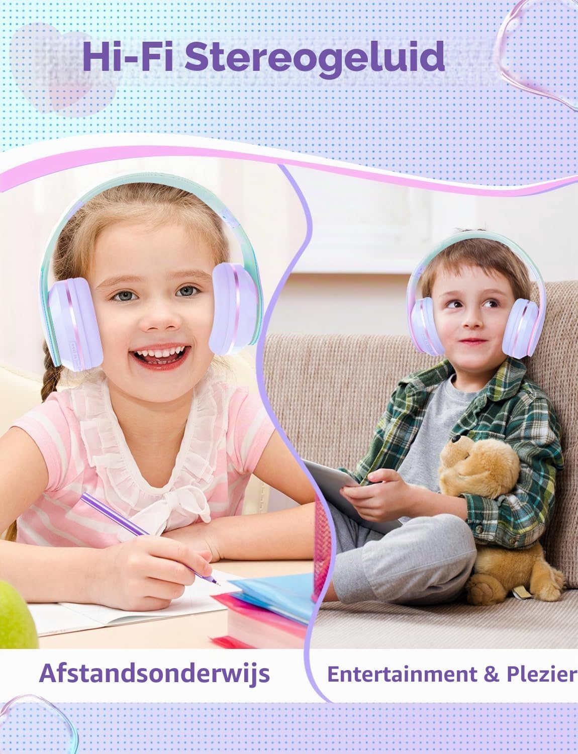 Thumbnail 4 de Xunpuls XUP-KH56 kinderhoofdtelefoon, over-ear met Bluetooth 5.1