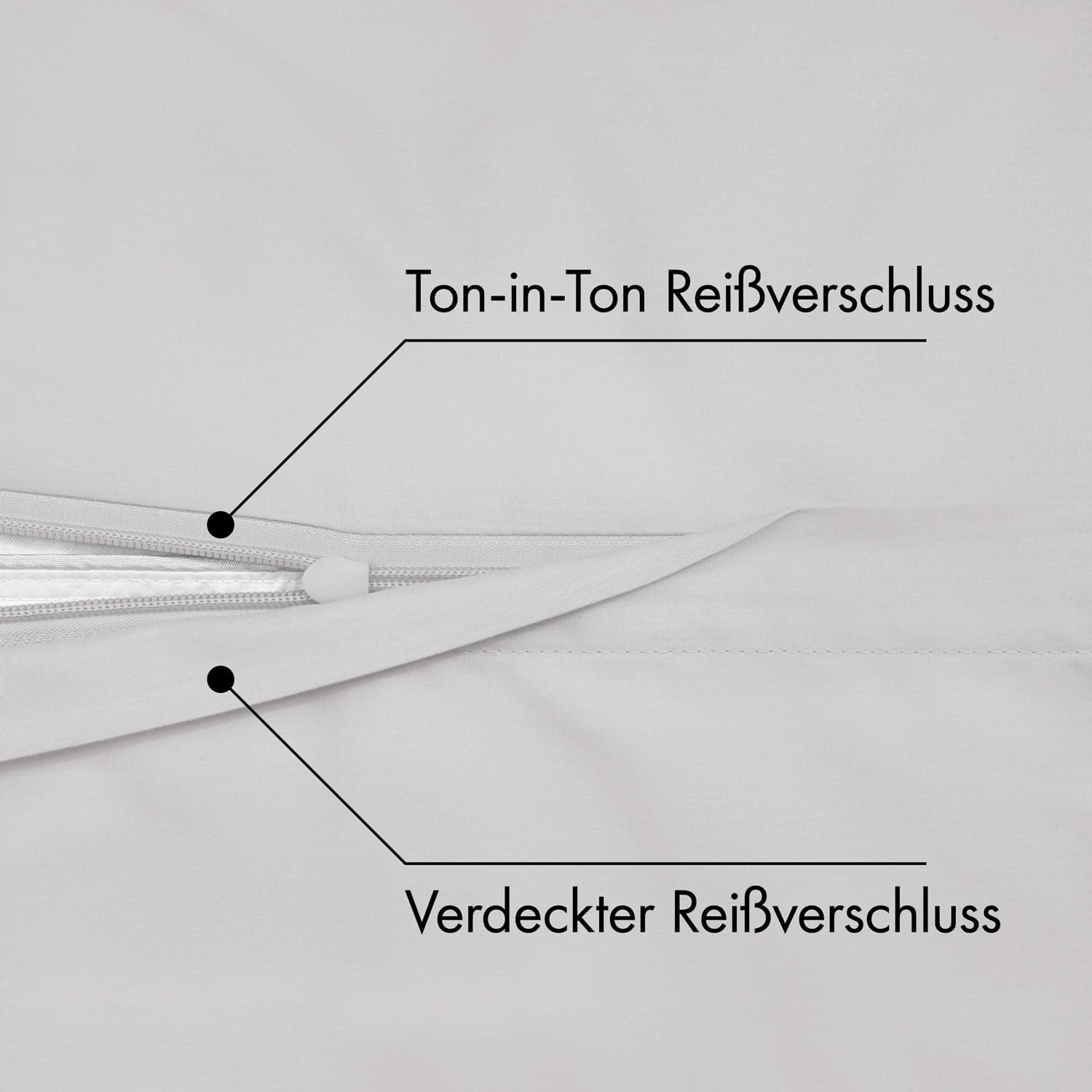Thumbnail 3 de JACOBSON Bettwäsche 135x200 Set 100% Baumwolle