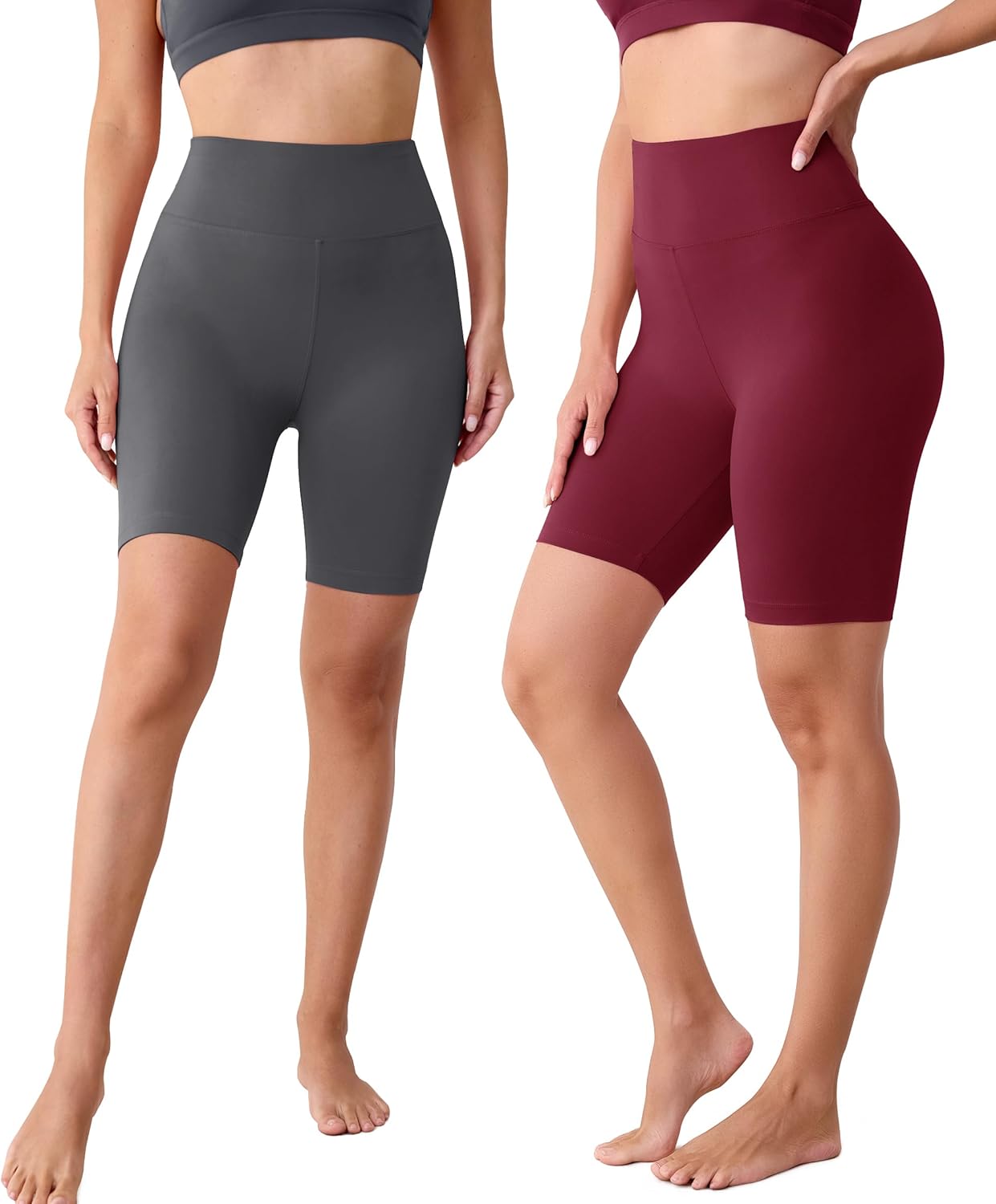 Detalle 2 de VALANDY Creamlush 8" high‑waisted biker shorts
