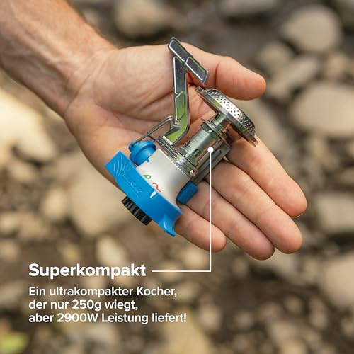 Detalle de Campingaz Twister Connect PZ Campingkocher – kompakter One-Flavor-Gaskocher mit Klickverbindung