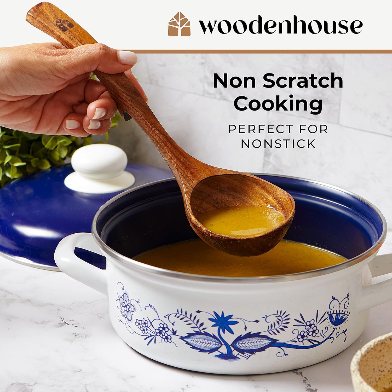 Thumbnail 3 de Woodenhouse Teak Wooden Ladles Set (3 Sizes) for Soup, Serving & Stirring