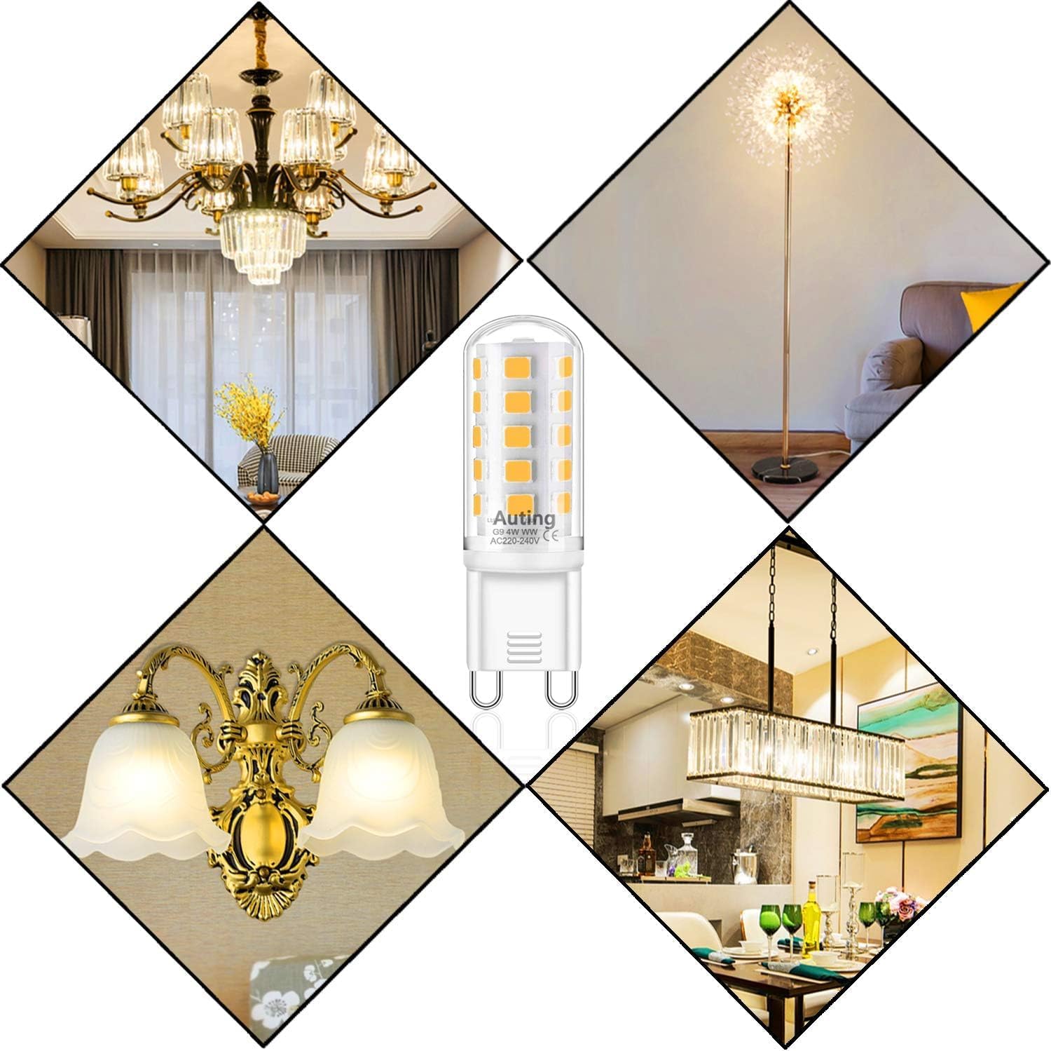 Thumbnail 6 de Auting G9 LED-lampa, dimbar 4 W, 2700 K och 400 lm