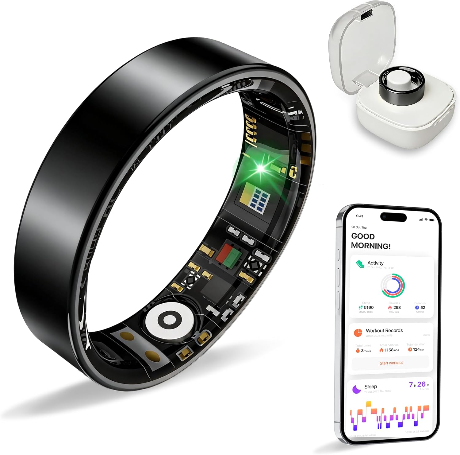 Detalle de BIEMHA Smart Ring Size 8