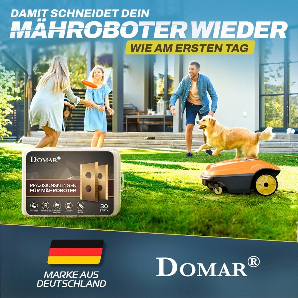 Thumbnail 6 de Domar Langlebige Mähroboter Messer passend für Worx Landroid – inkl. Schrauben