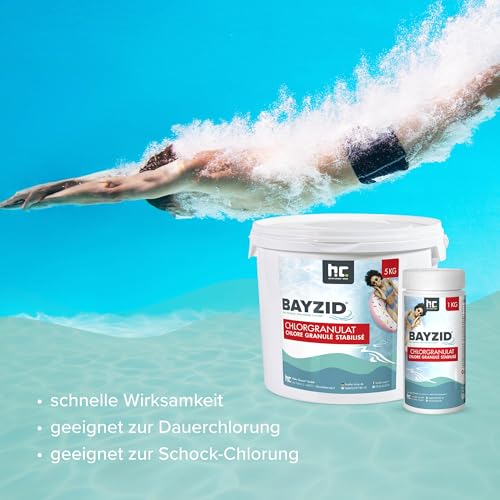 Detalle de Höfer Chemie Chlorgranulat für Pool 5kg – schnelles Chlorkonzept und zuverlässige Desinfektion
