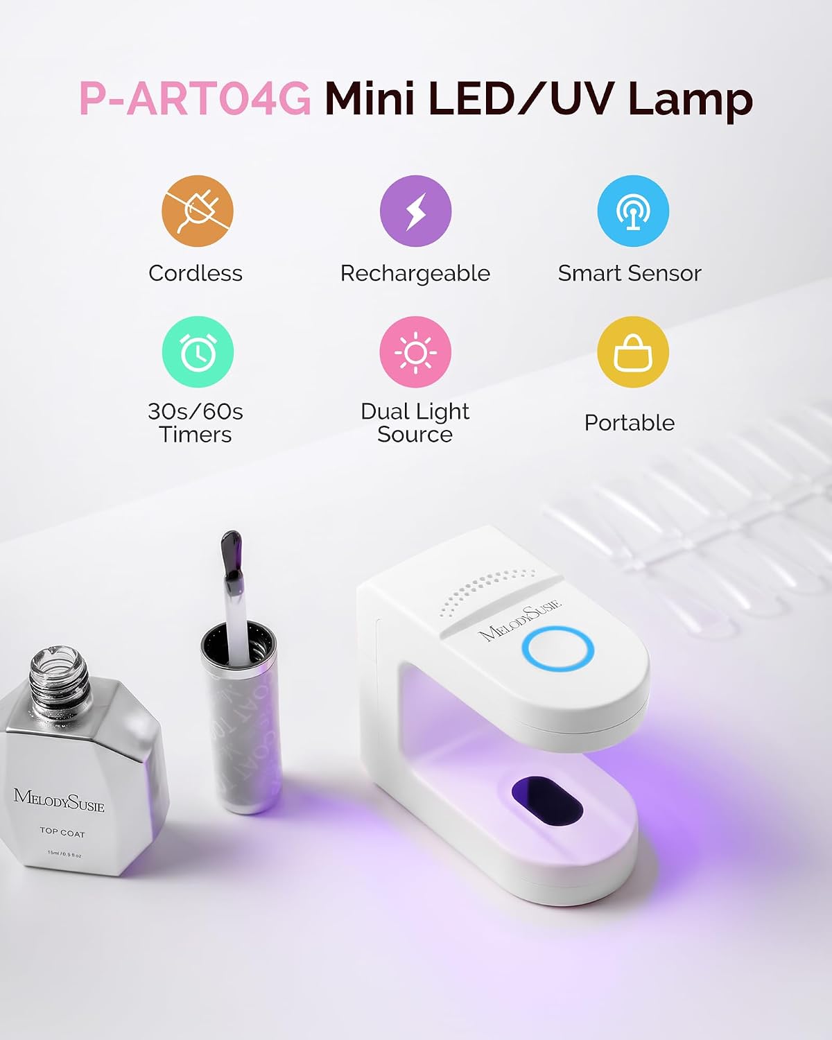 Thumbnail 5 de MelodySusie P-ART04G 4W Pocket UV Nail Lamp