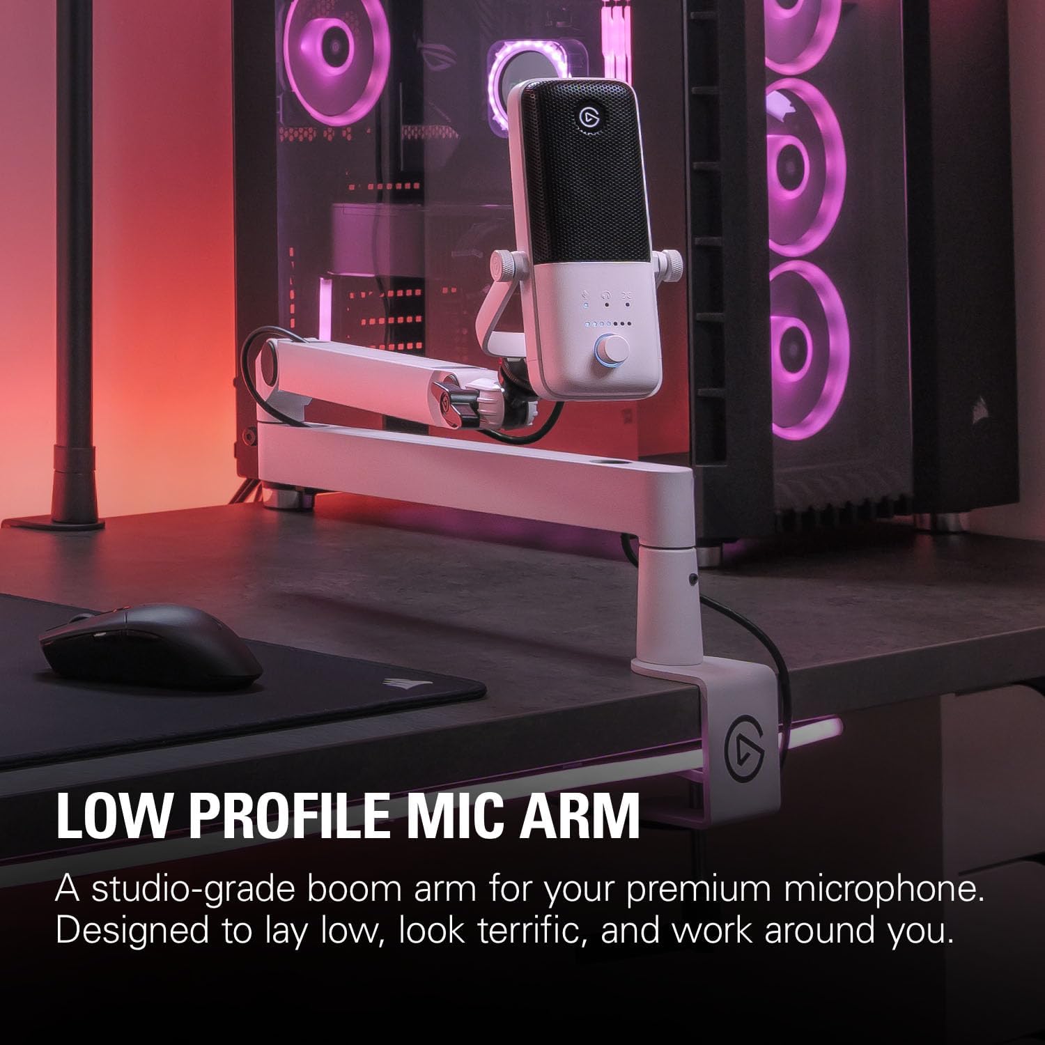 Detalle de Elgato Wave Mic Arm LP White mic arm