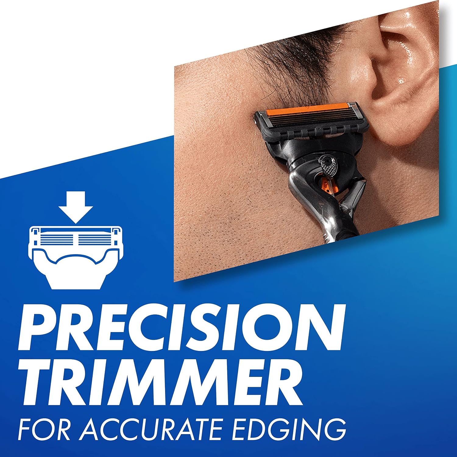 Detalle de Gillette ProGlide Razor Blades for Men — 24 Refills with Precision Trimmer