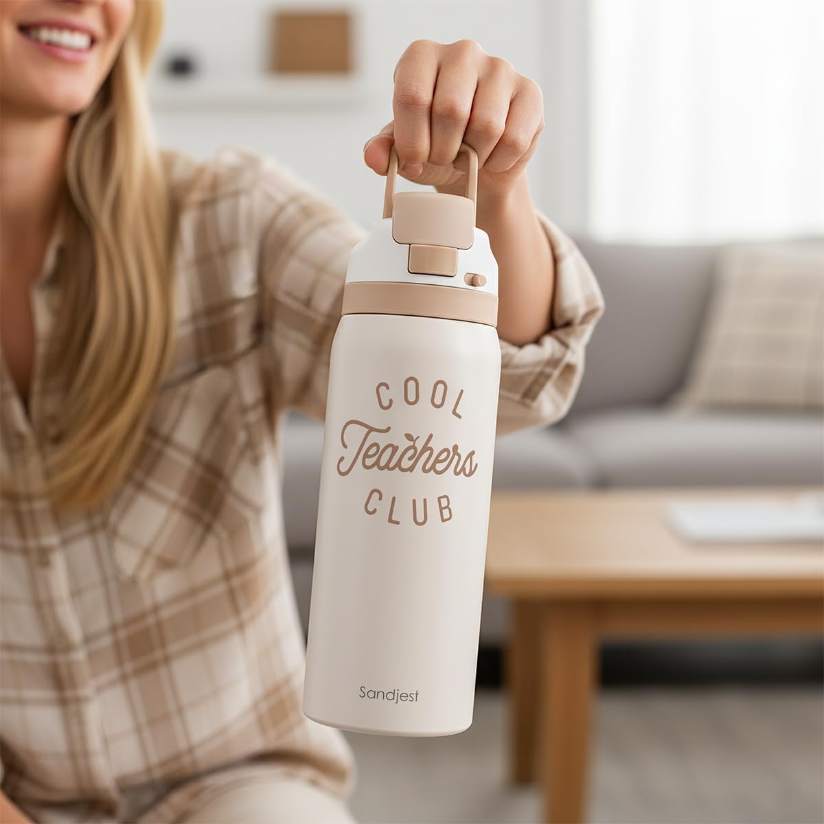 Thumbnail 6 de Teacher Insulated Stainless Steel Water Bottle with Straw (32oz) – A Practical Gift for Anyone on the Go