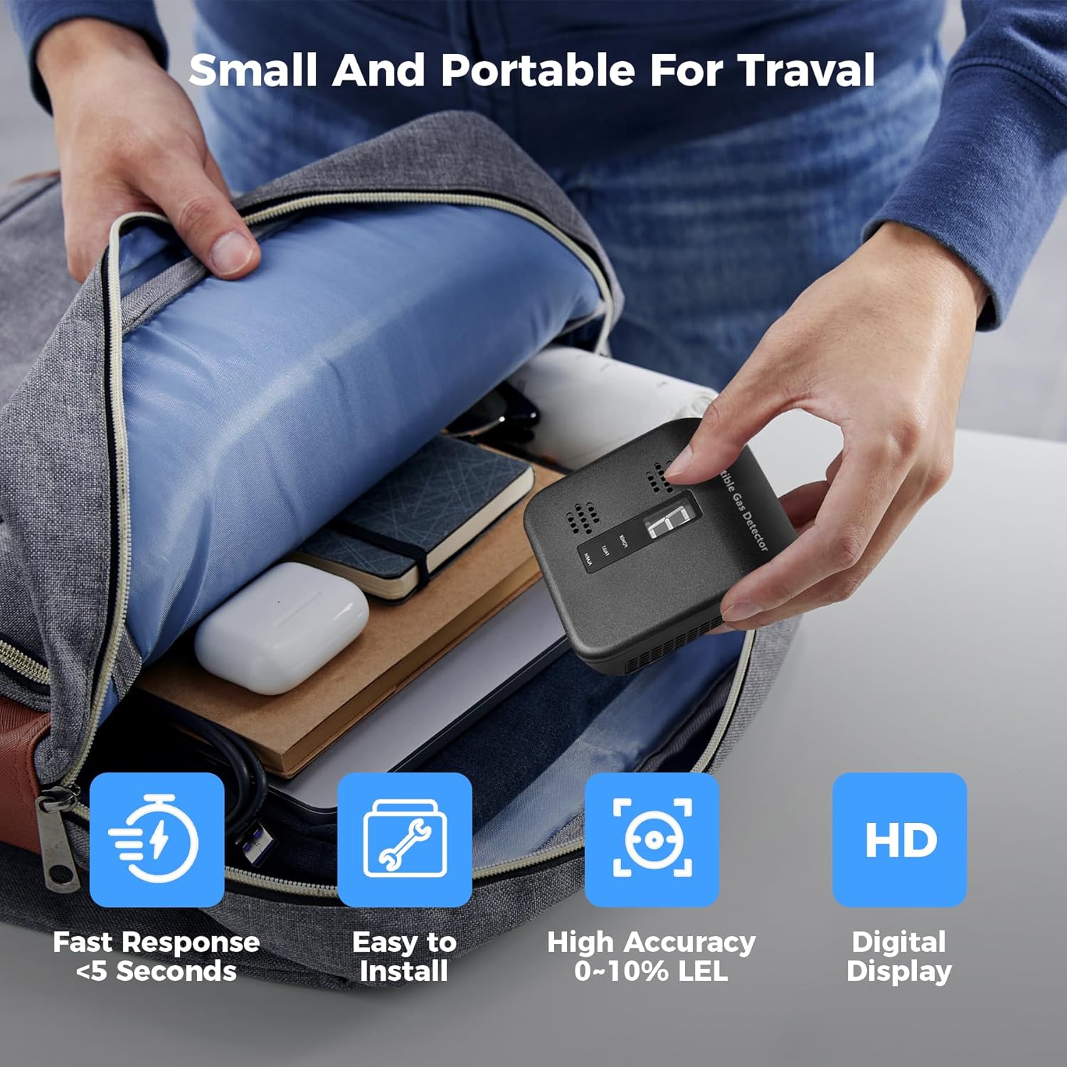 Thumbnail 5 de Xalire Plug-in Natural Gas Leak Detector 85dB