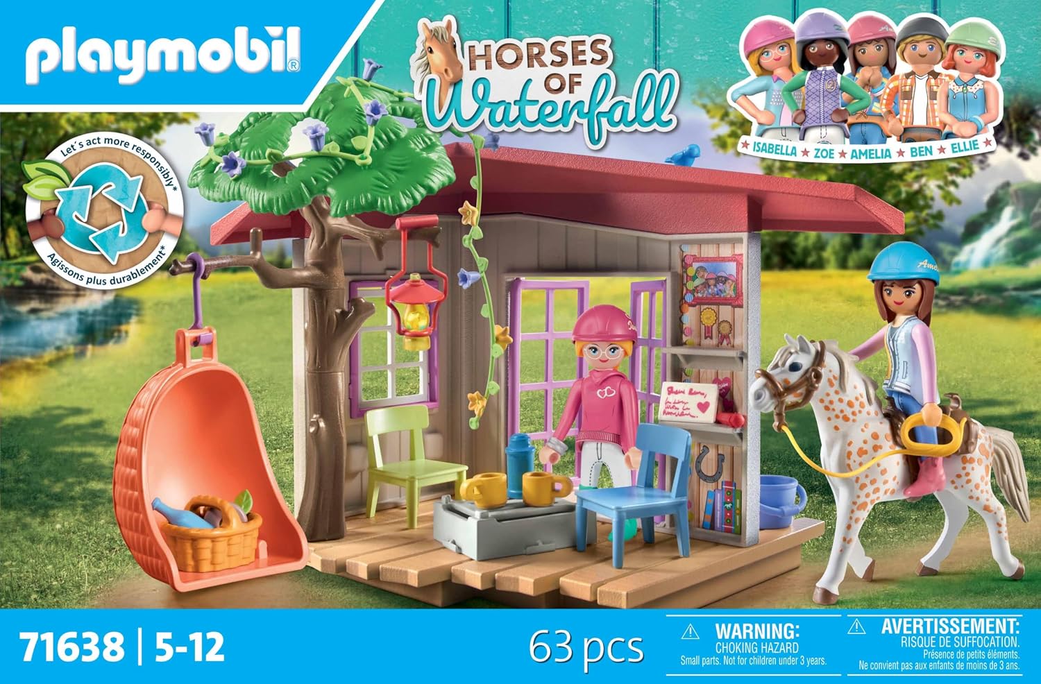 Detalle de PLAYMOBIL horse clubhouse toy