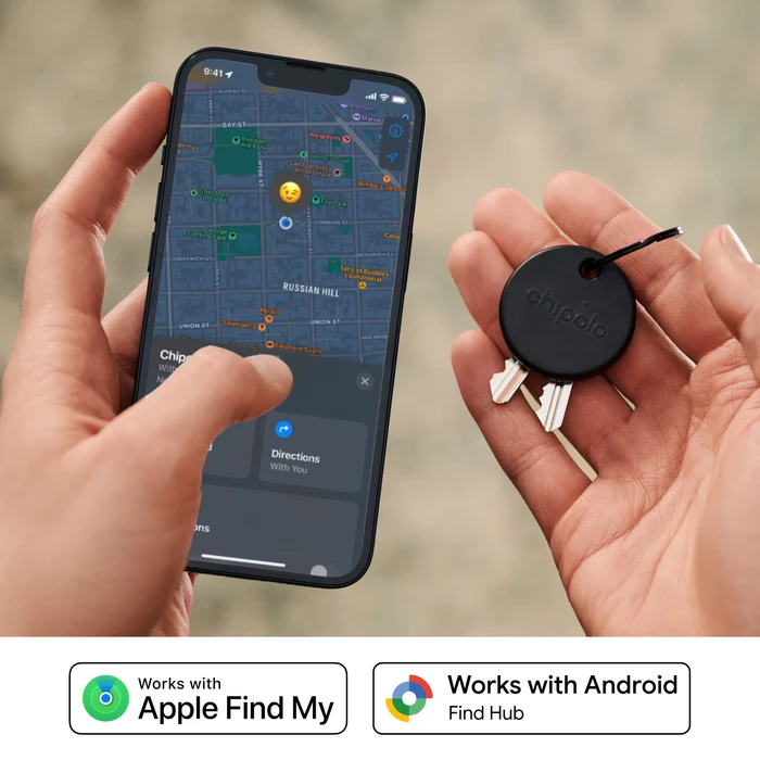 Thumbnail 4 de Chipolo POP 4er-Pack Schwarz – Bluetooth-Tracker für Schlüssel, Gepäck & mehr
